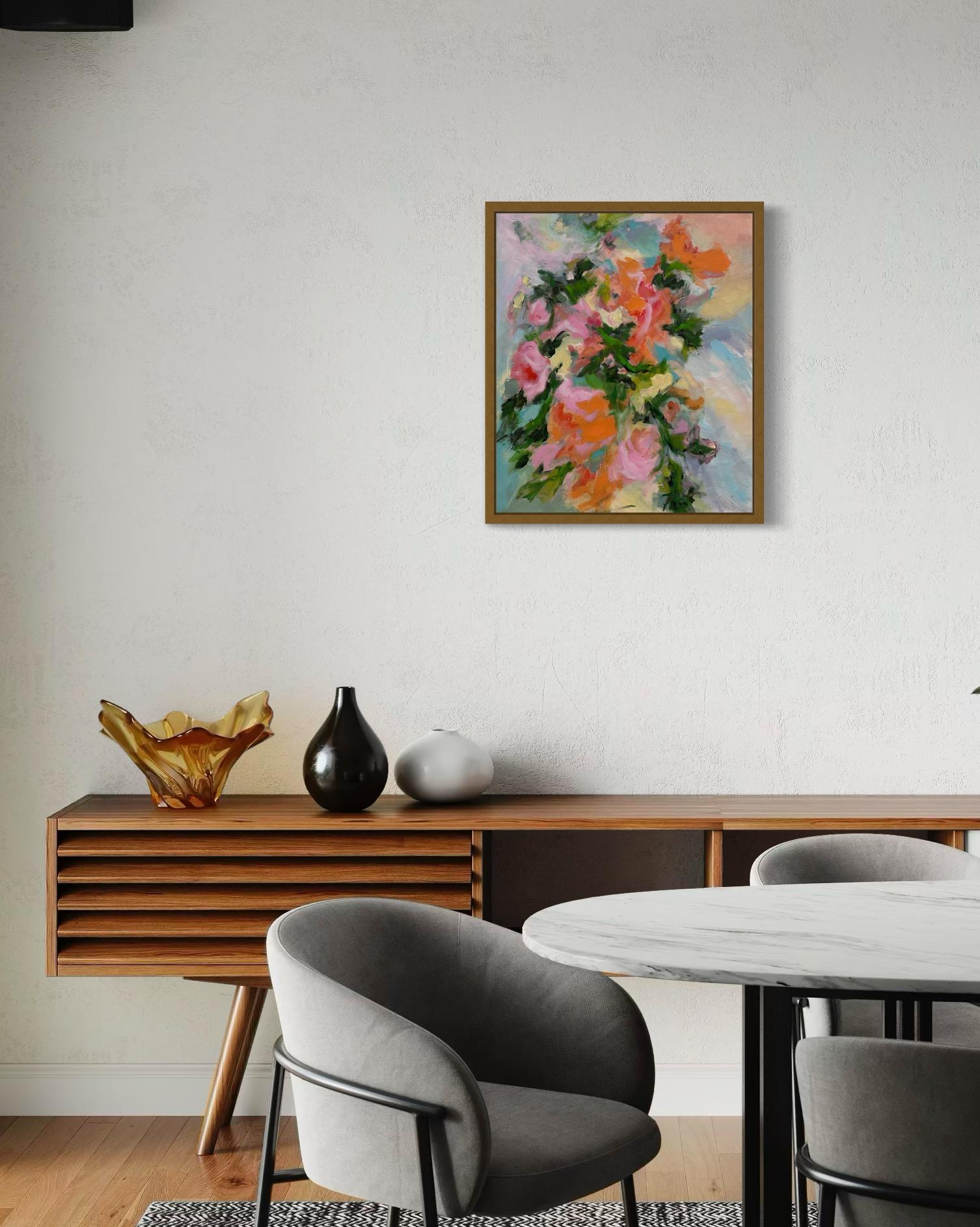 Pink Mood.   Floral Original paintings For Sale 9