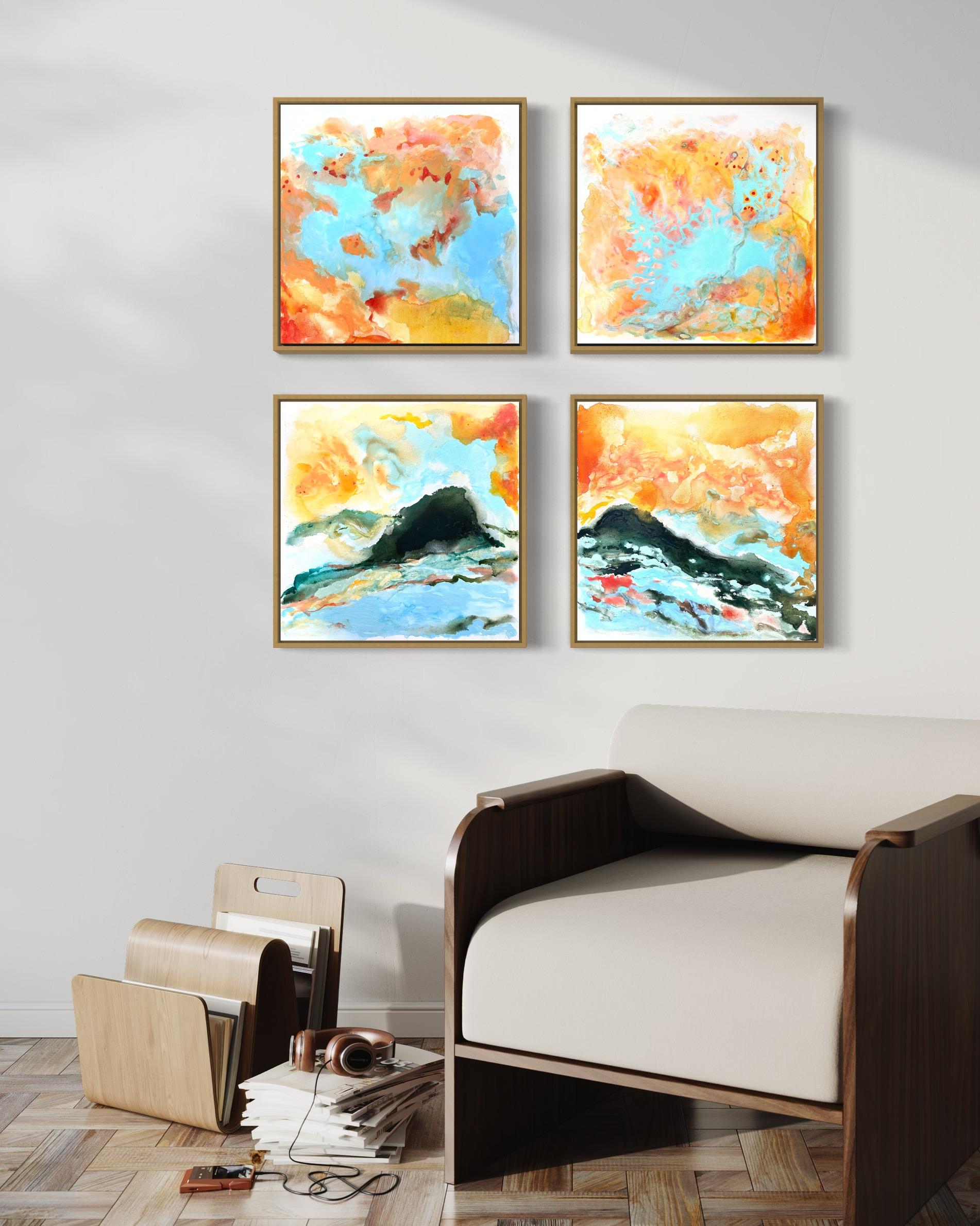 Porto Moniz - Abstract Painting Gris de Iryna Bondar