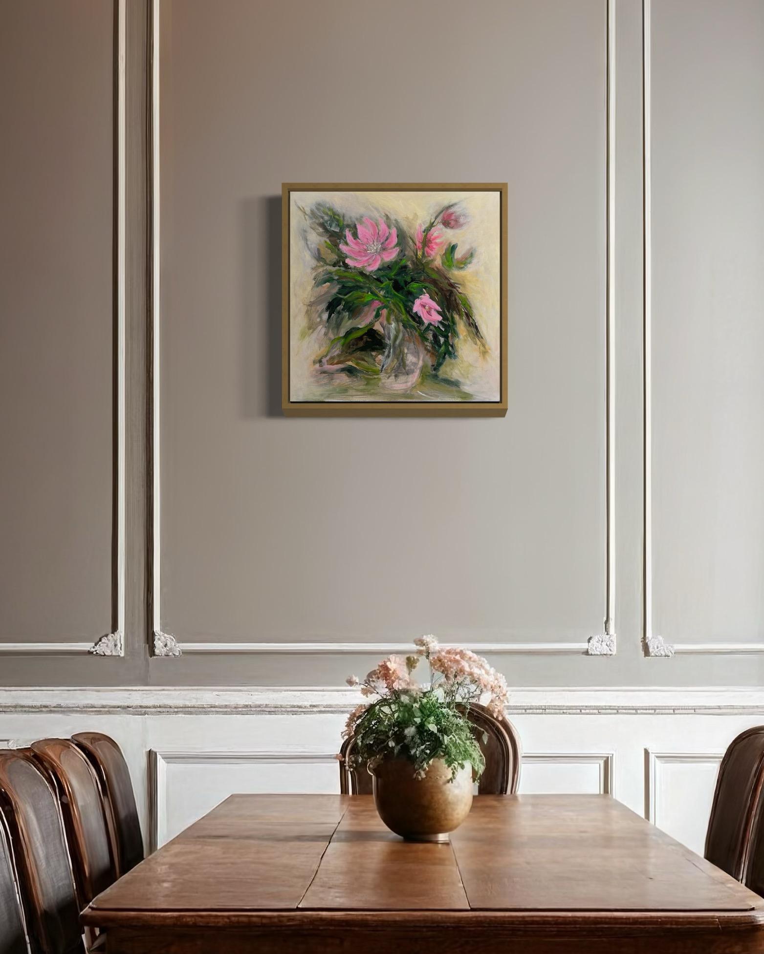 Primeln. Blumen  Original-Gemälde im Angebot 5