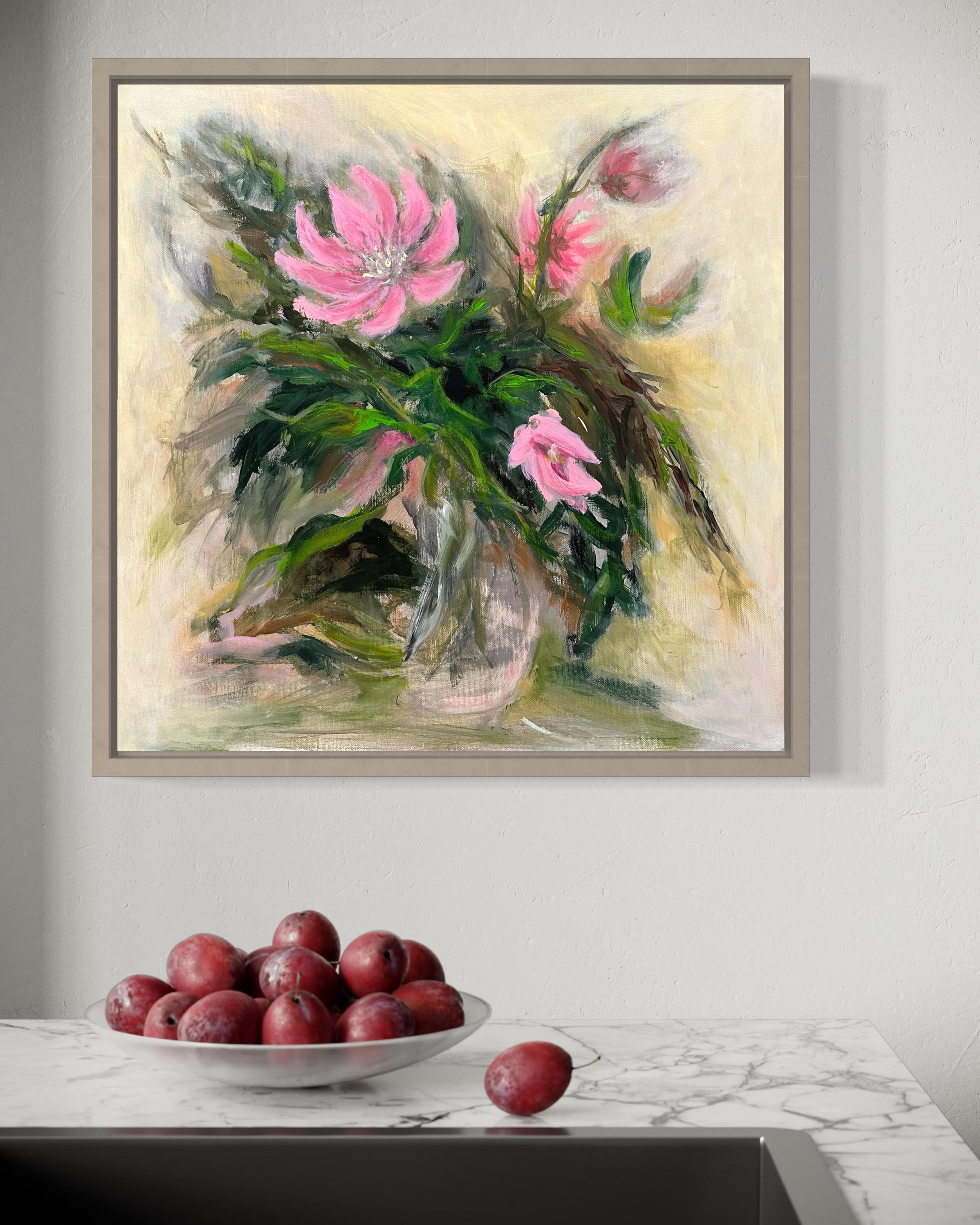 Primeln. Blumen  Original-Gemälde im Angebot 8