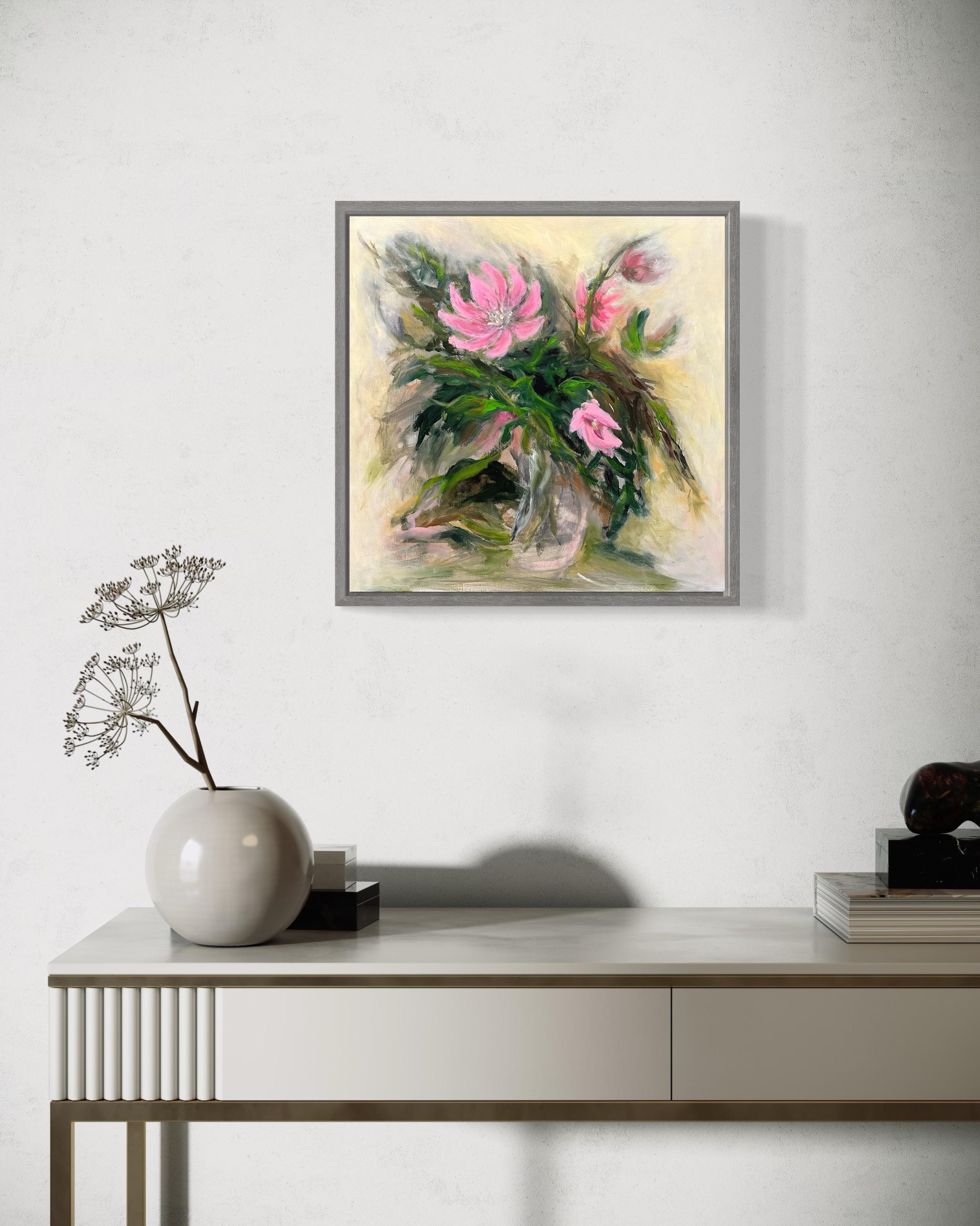 Primeln. Blumen  Original-Gemälde im Angebot 14