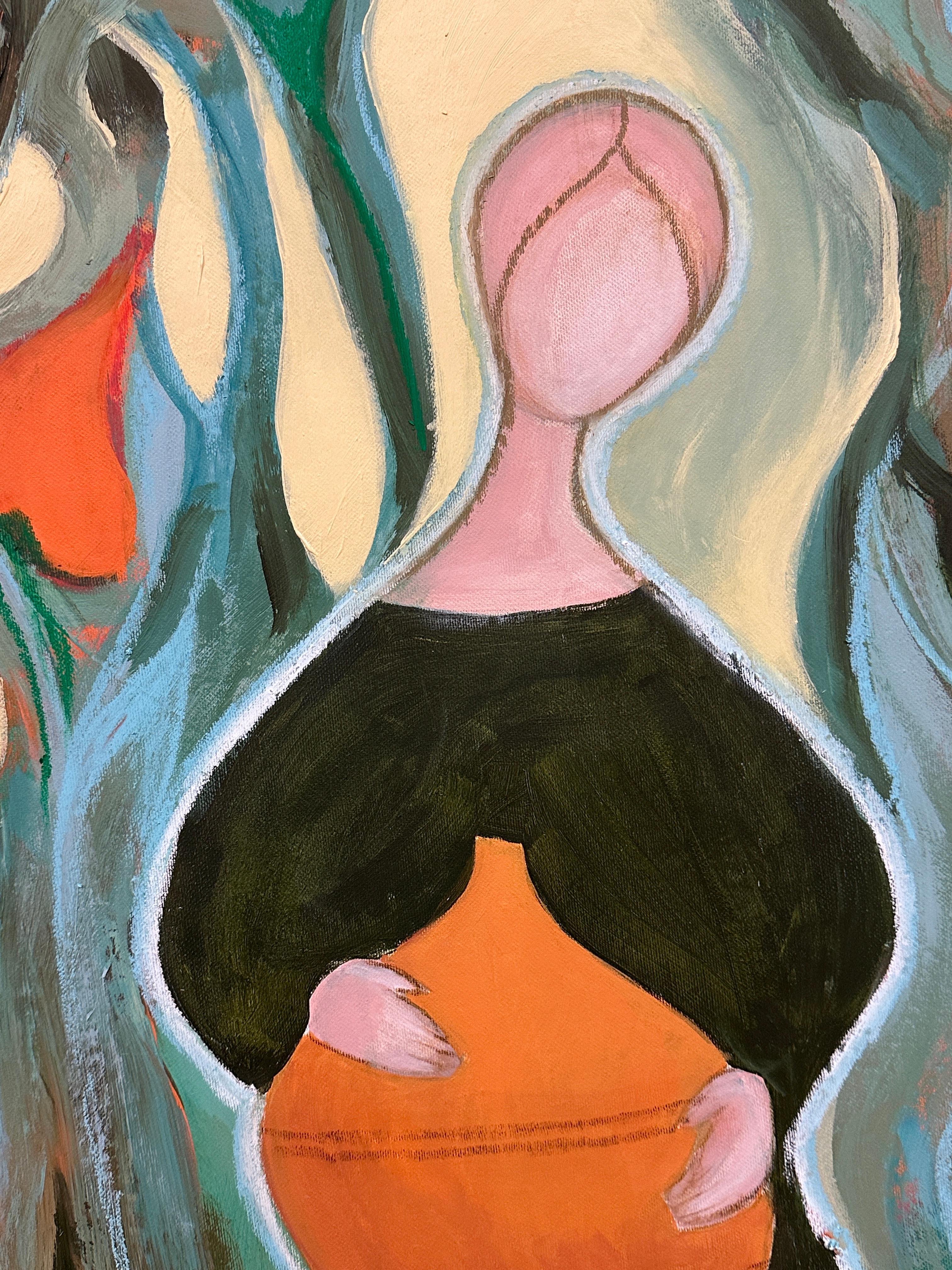 Canción de la Tierra. La energía. - Painting Impresionista de Iryna Bondar