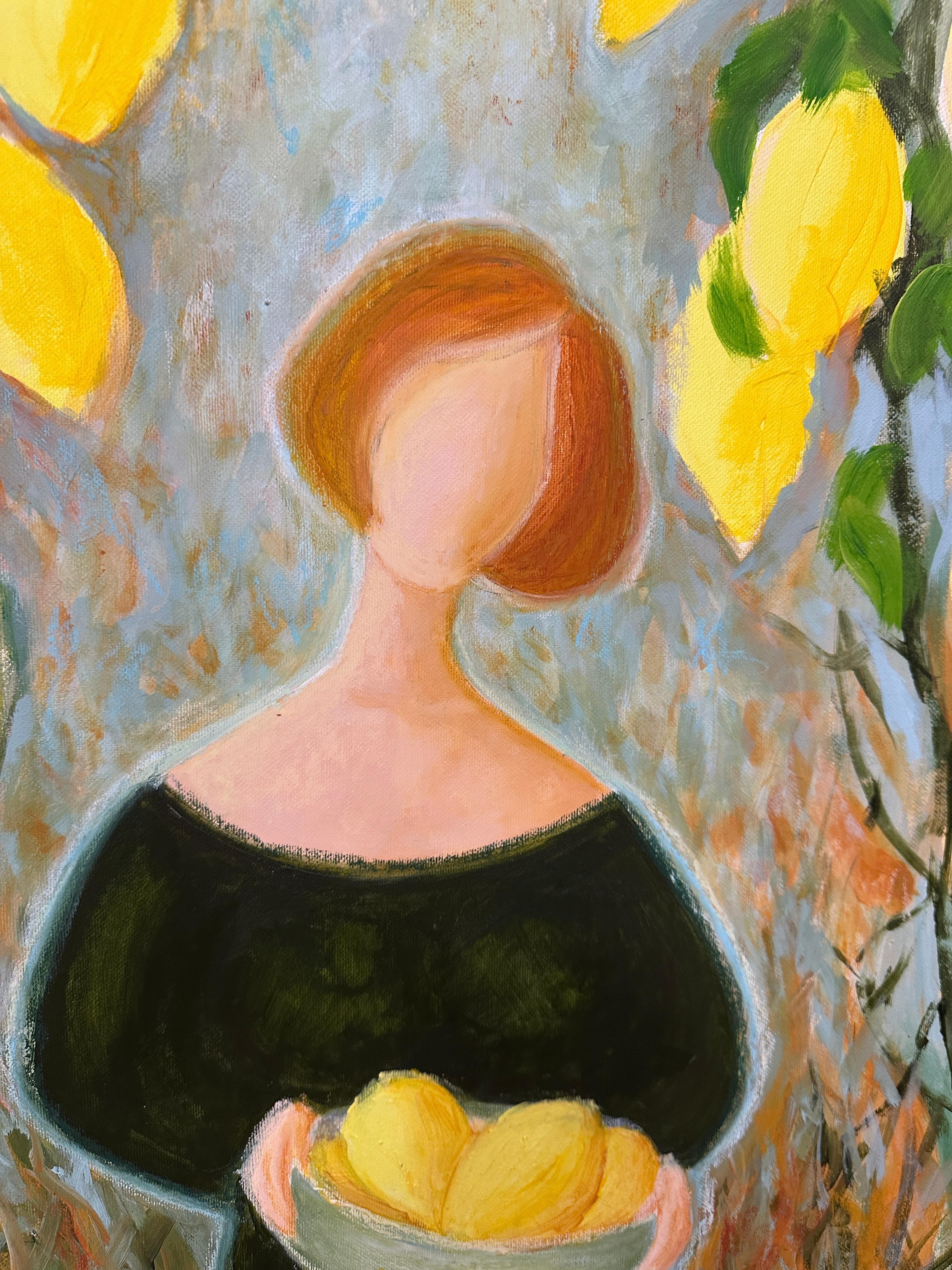 Canción de la Tierra. Limones. - Painting de Iryna Bondar