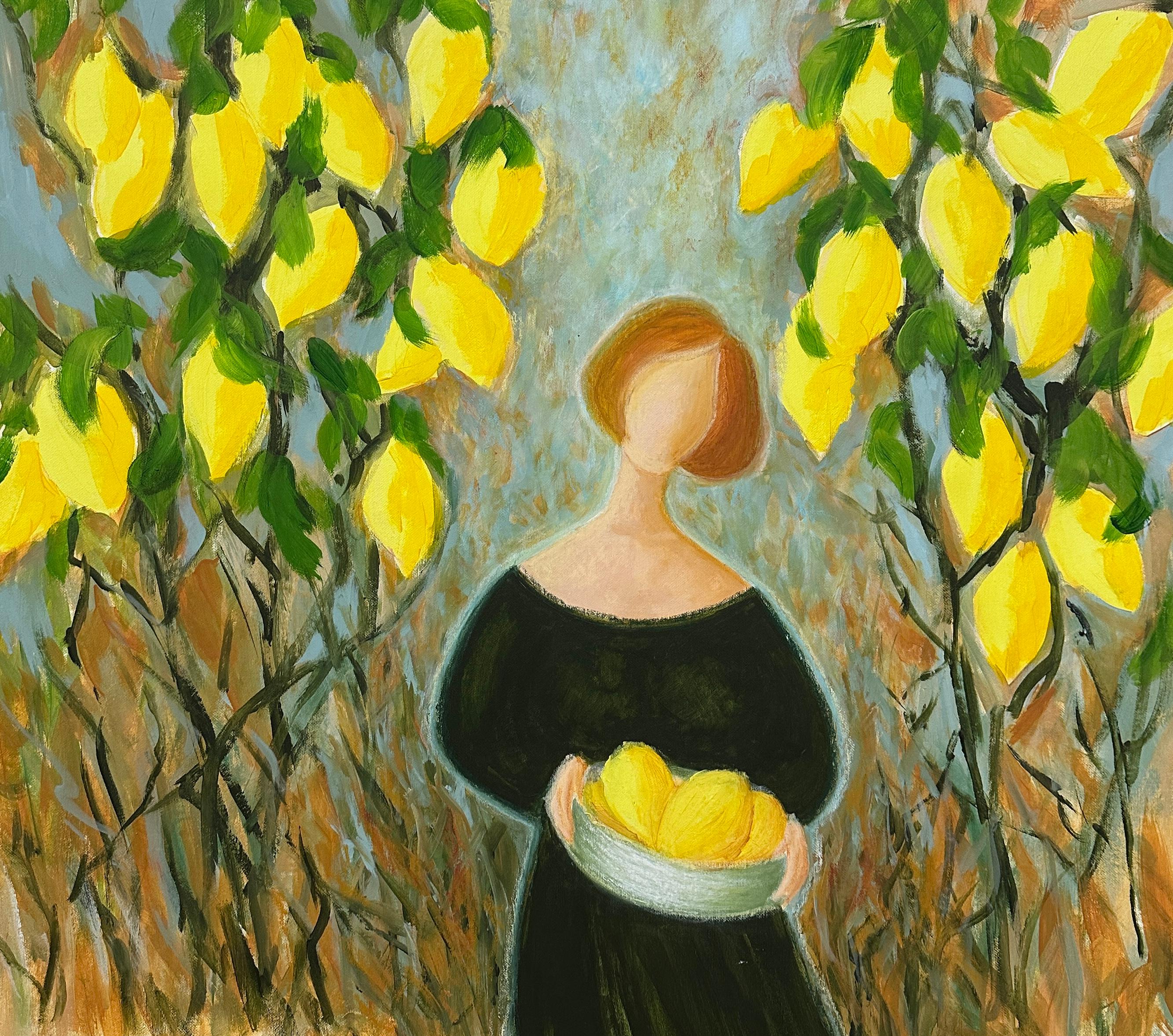 Figurative Painting de Iryna Bondar - Canción de la Tierra. Limones.