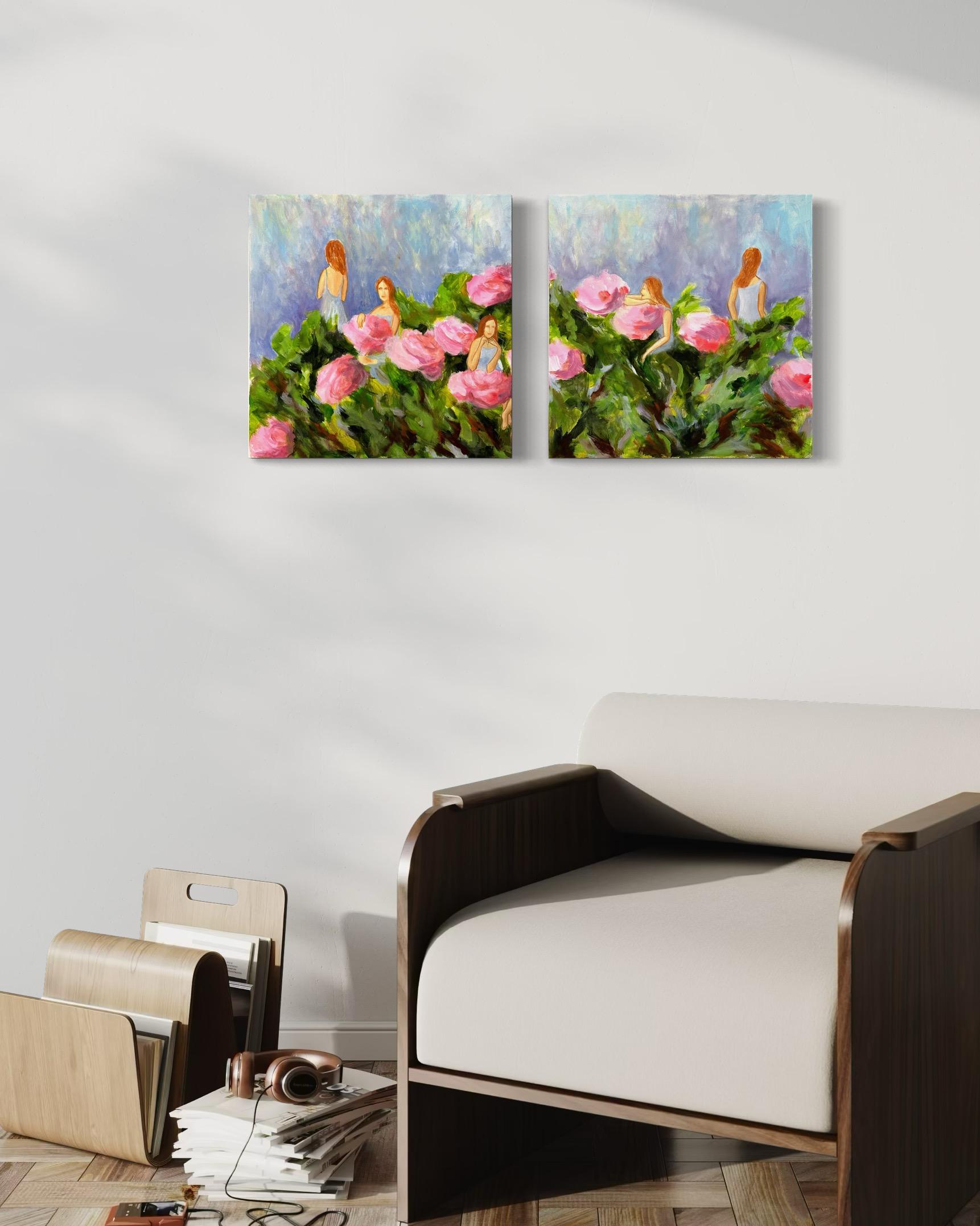 Teilpersönlichkeiten. Diptychon   . Original-Gemälde im Angebot 7