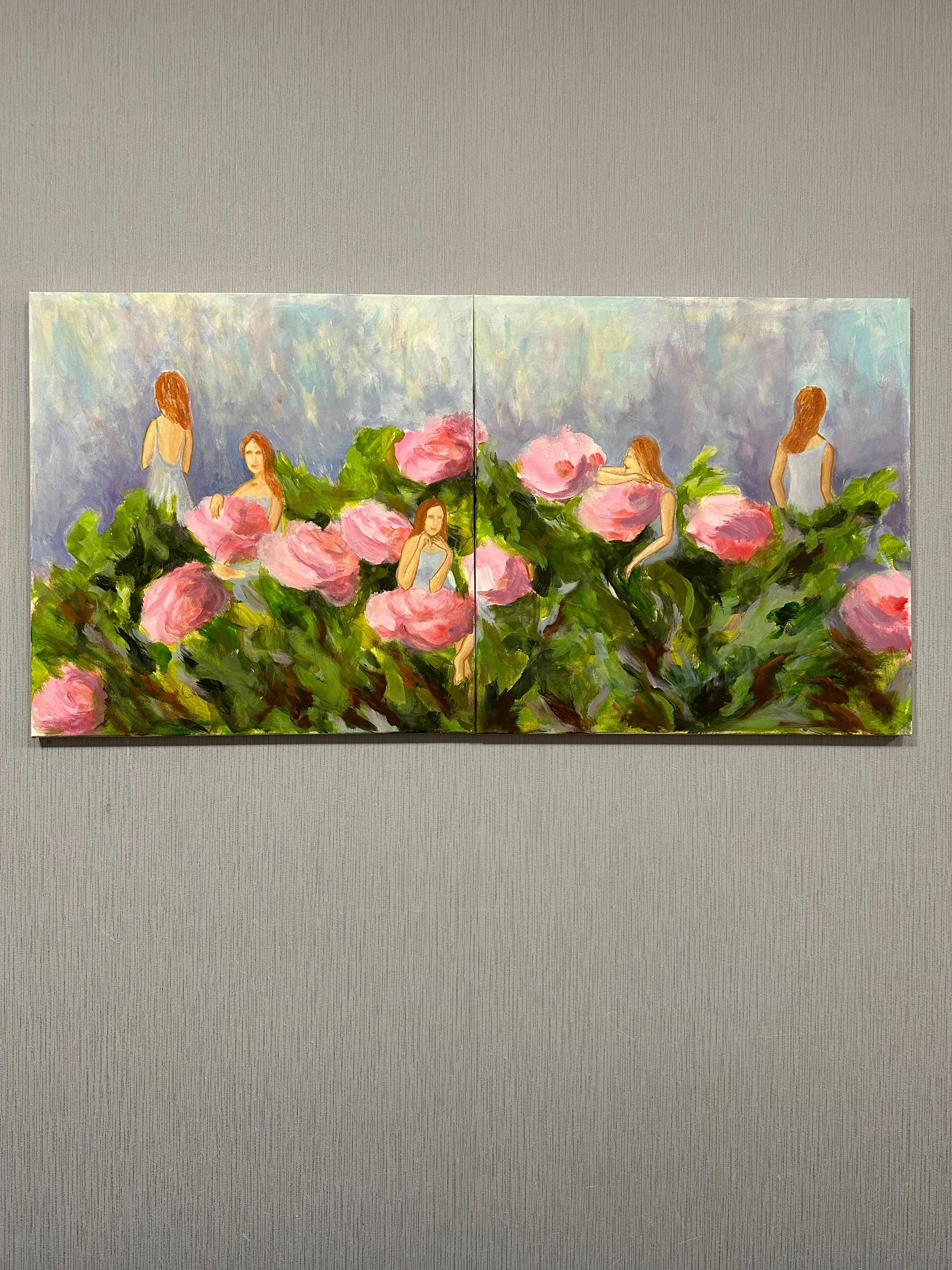 Teilpersönlichkeiten. Diptychon   . Original-Gemälde (Impressionismus), Painting, von Iryna Bondar
