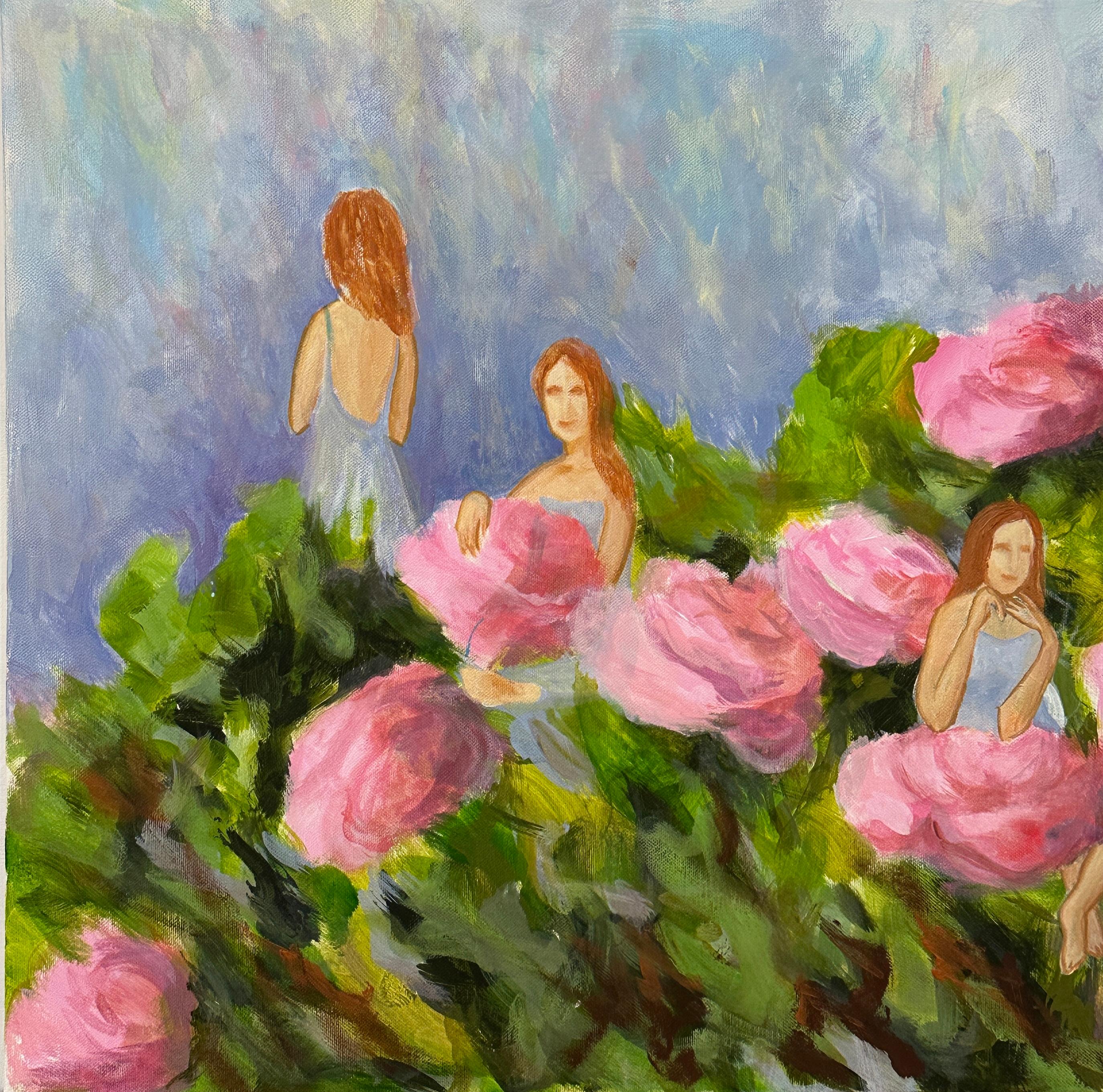 Teilpersönlichkeiten. Diptychon   . Original-Gemälde im Angebot 2