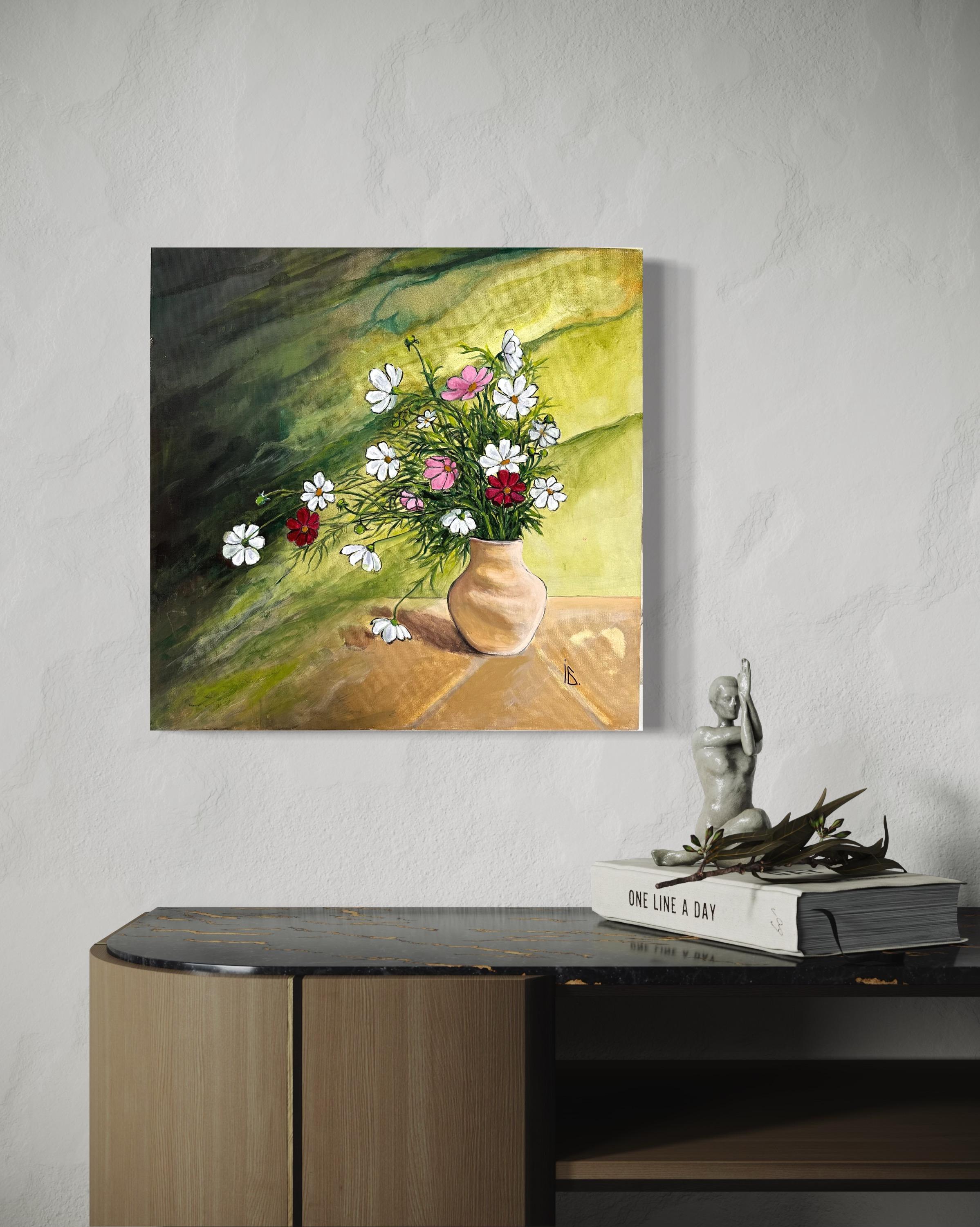 Sommer Noon (Braun), Abstract Painting, von Iryna Bondar