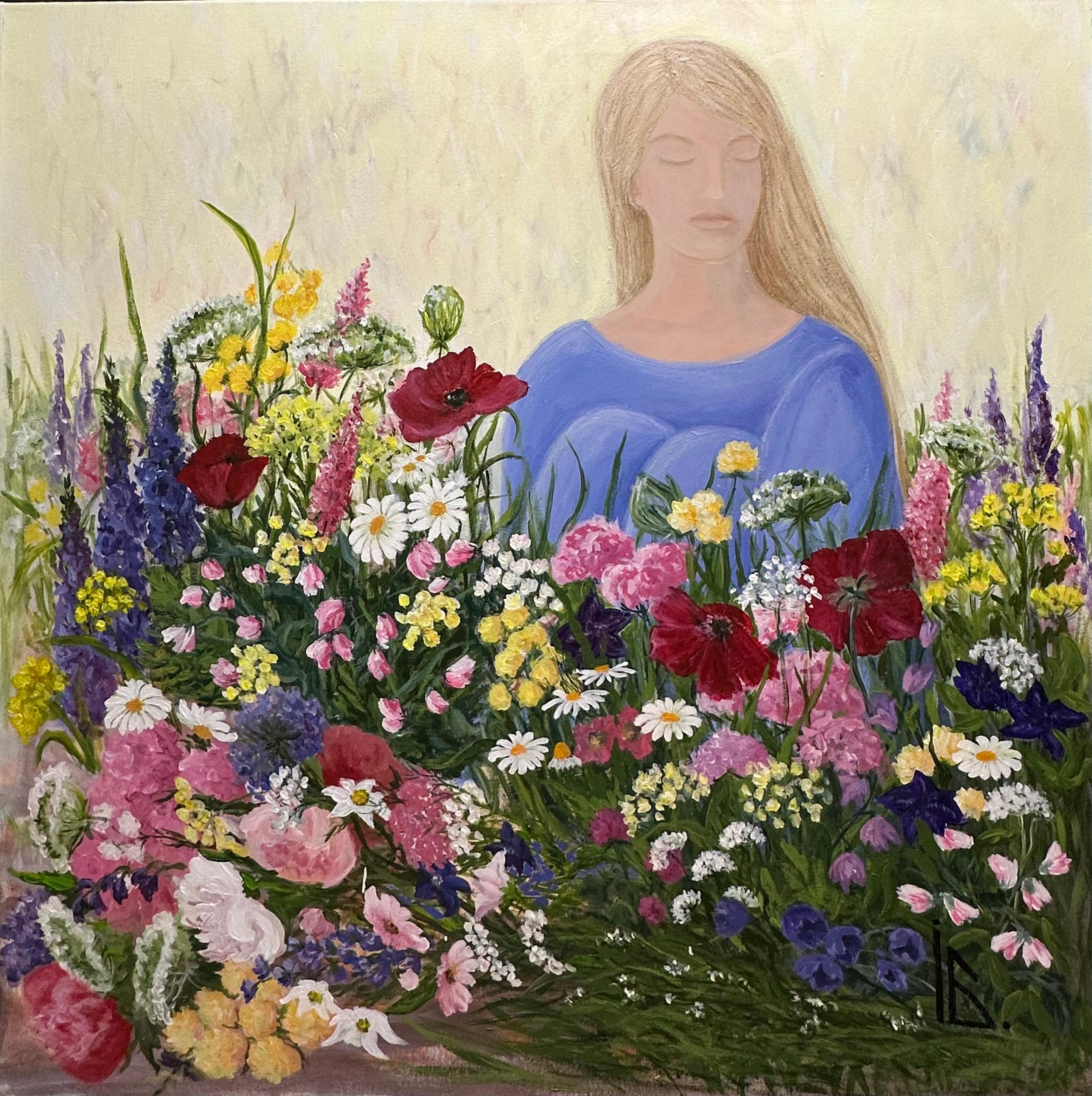 Iryna Bondar Landscape Painting – Sommer Noon