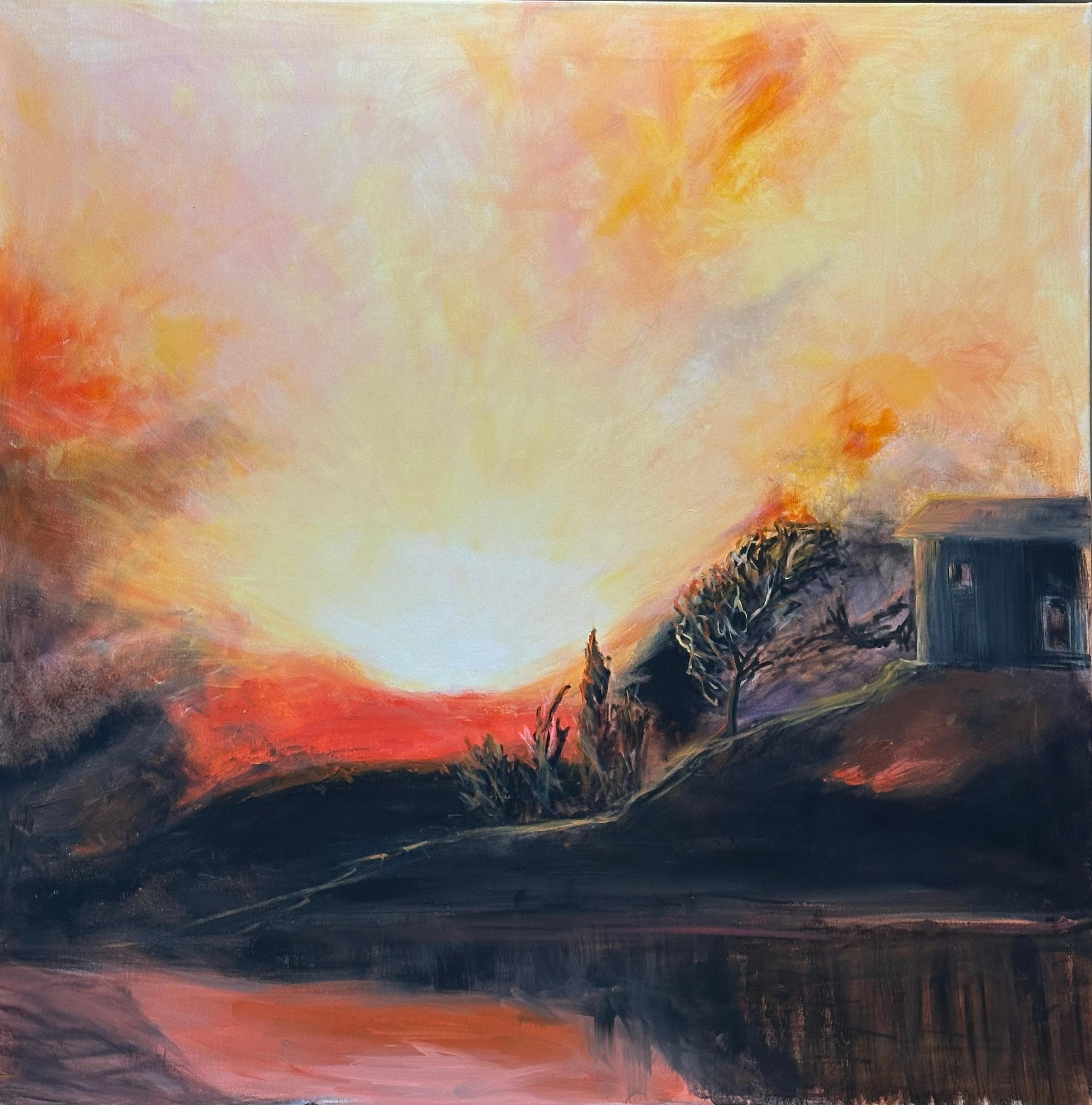 Iryna Bondar Abstract Painting – Sonnenaufgang