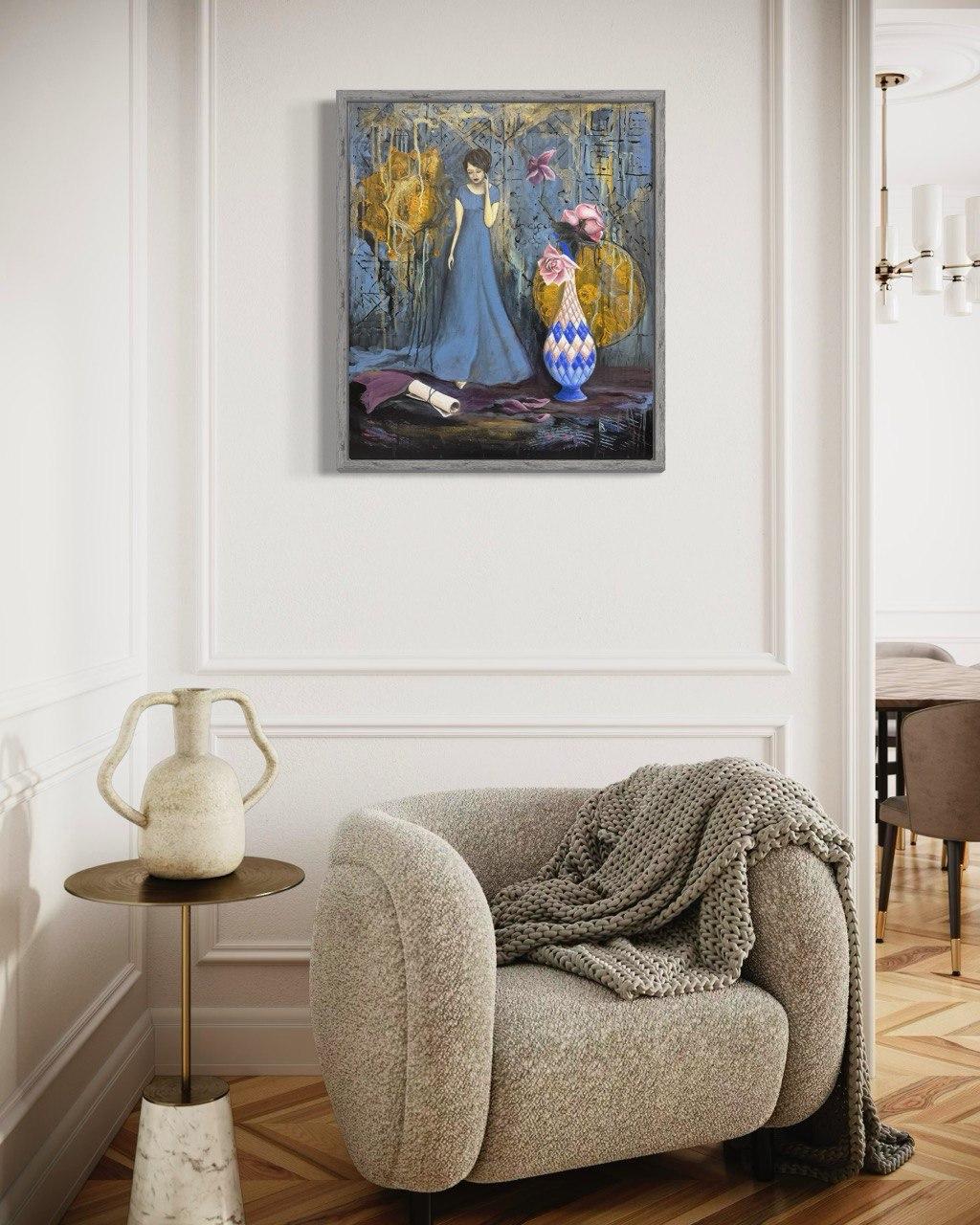 Il messaggio non aperto - Painting Contemporaneo di Iryna Bondar