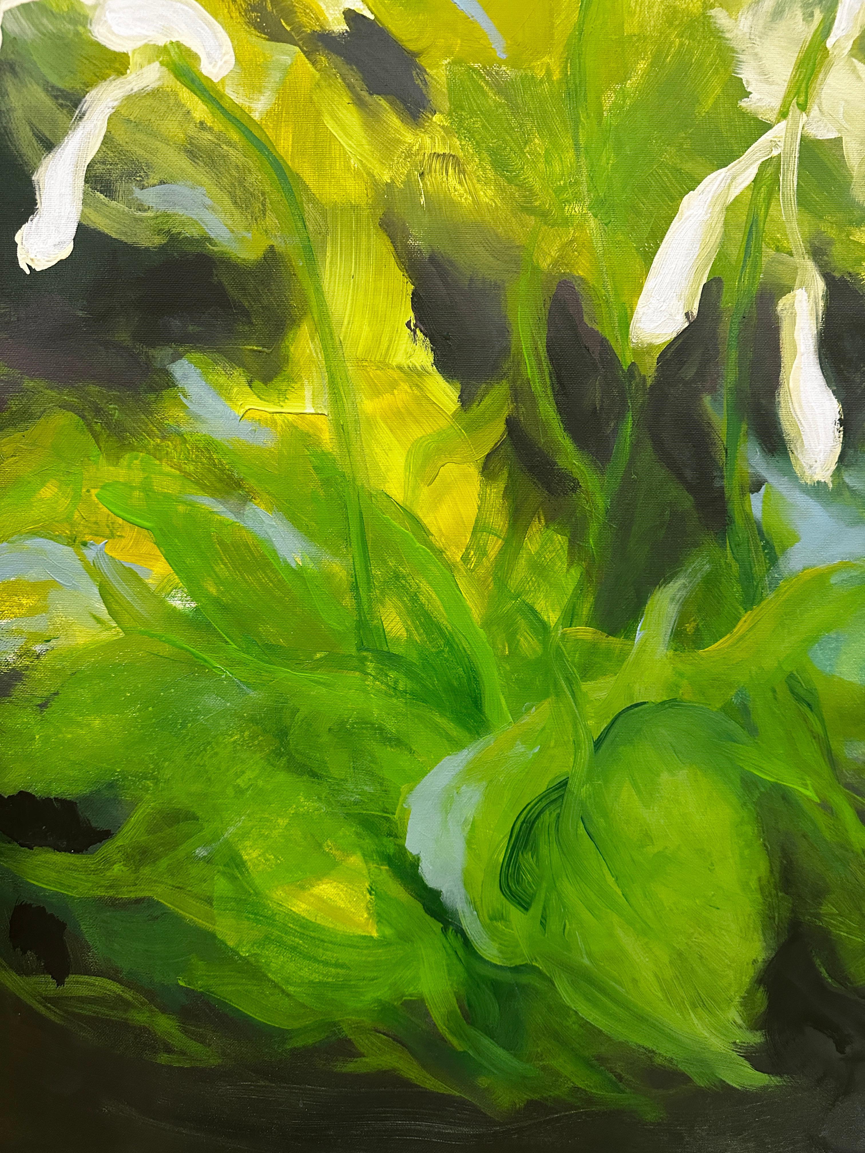 White Drops on Emerald For Sale 2