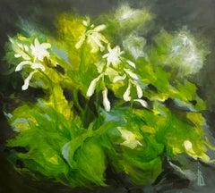White Drops on Emerald