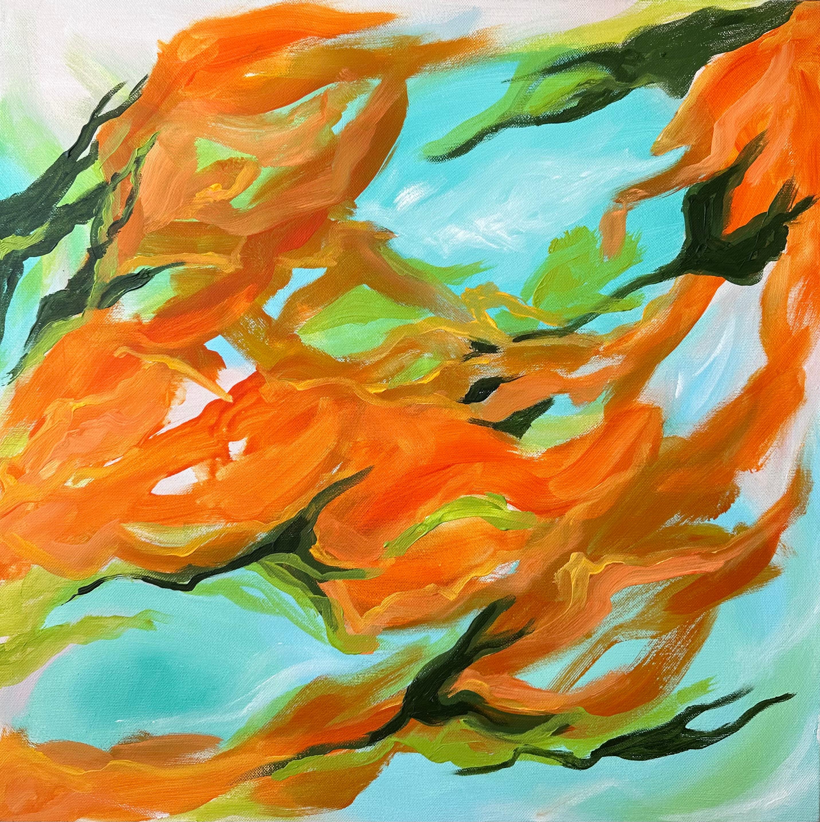 Abstract Painting di Iryna Bondar - Ciliegia d'inverno