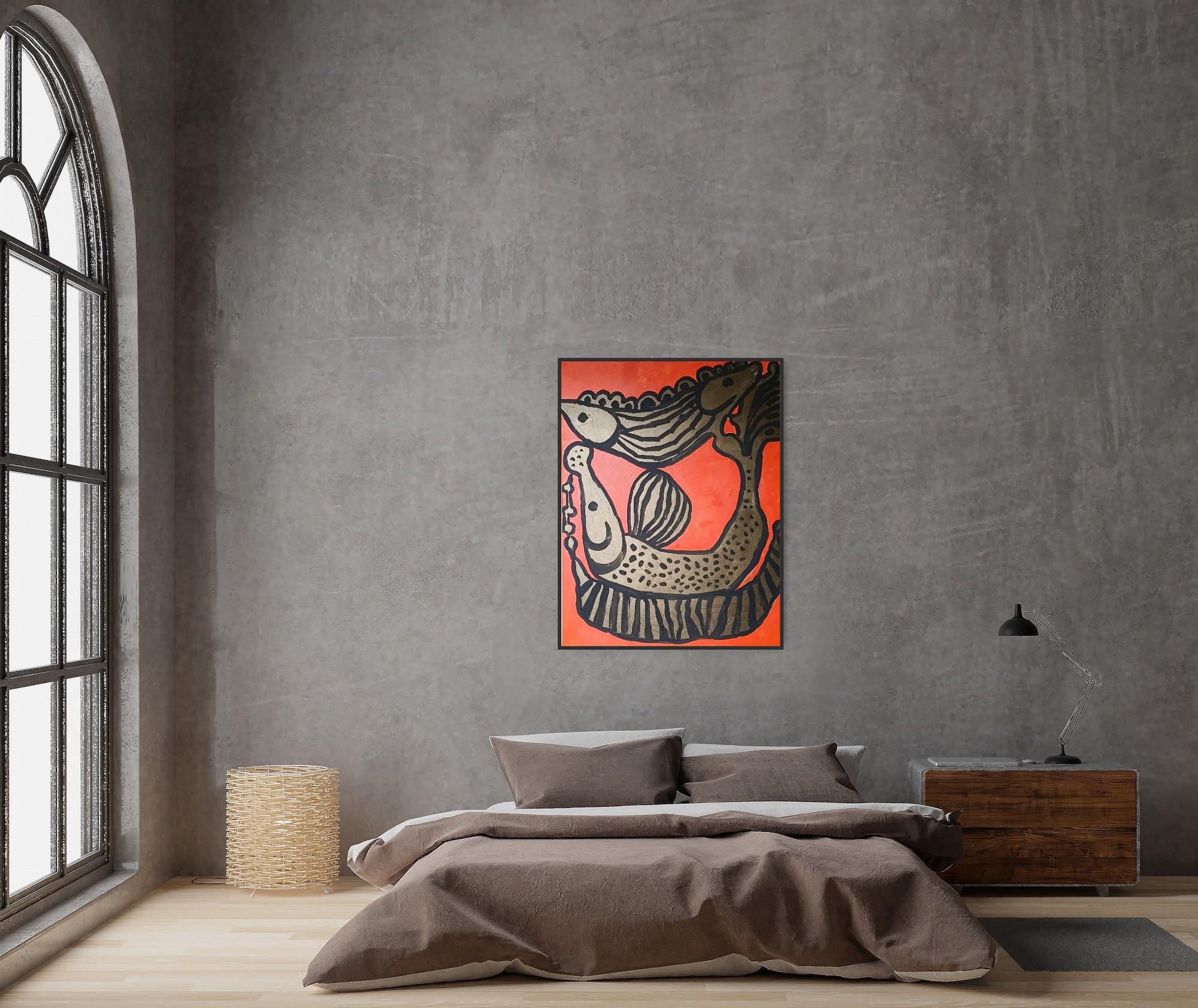Harmony reflects the Jungian process of individuation, where the fish archetype symbolizes the depths of the unconscious, intuition, and transformation. In mythology and dreams, the fish often embodies spiritual insight and a connection to the