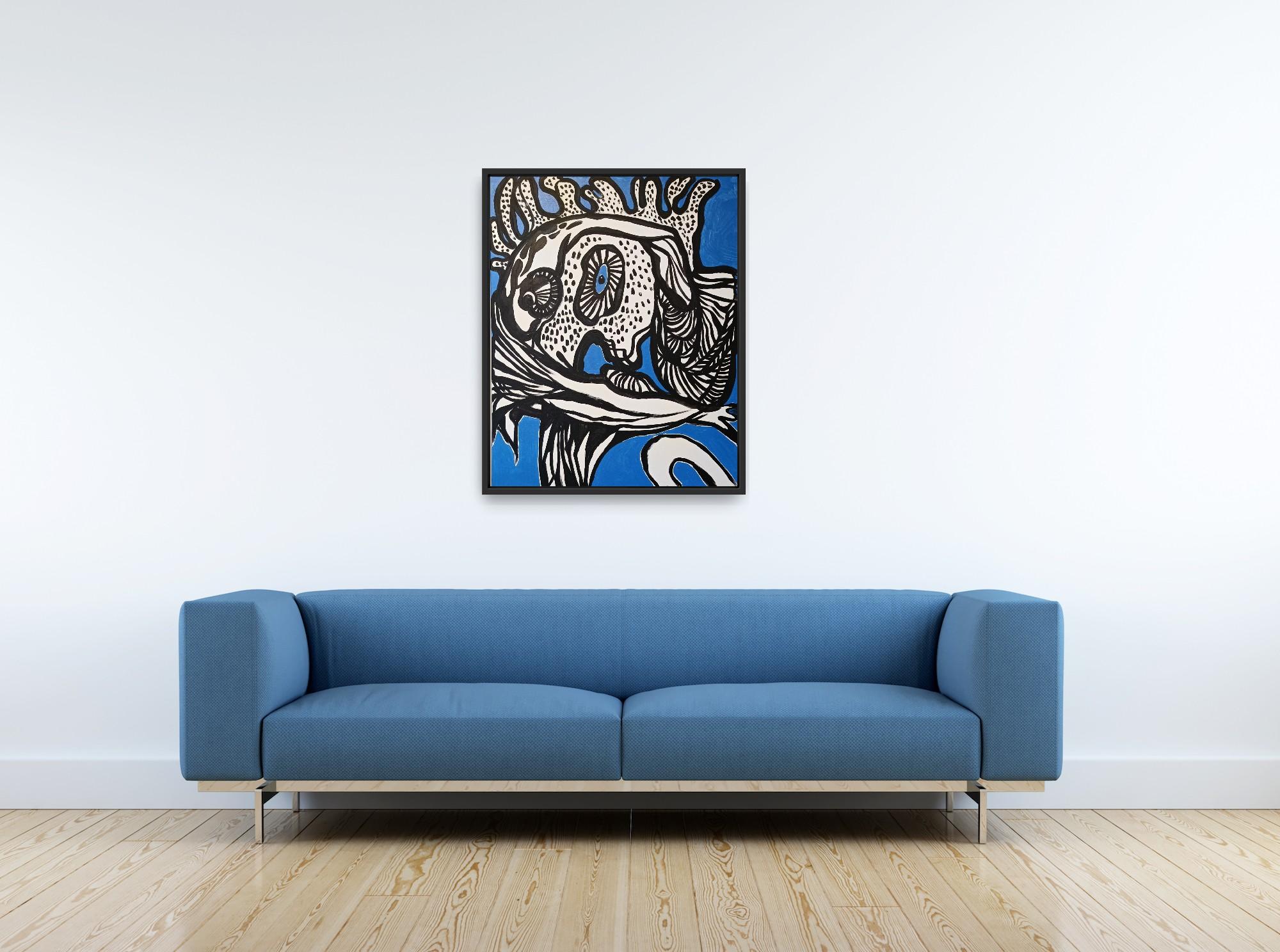 I can be different - Black Abstract Painting by Iryna Burda