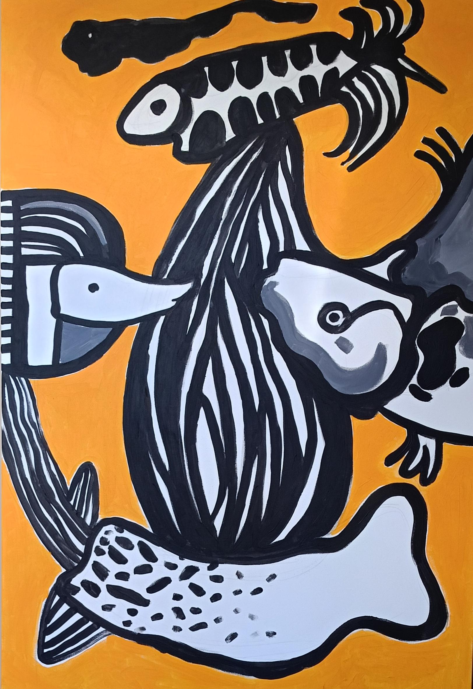 Iryna Burda Abstract Painting – Ich kann böse sein