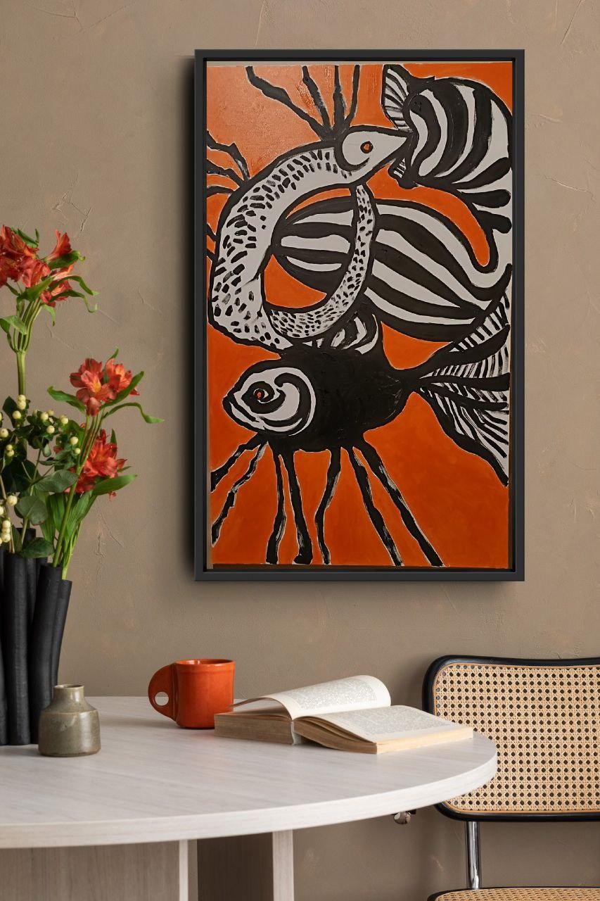 Oh God, I'm confused - Abstract Painting by Iryna Burda