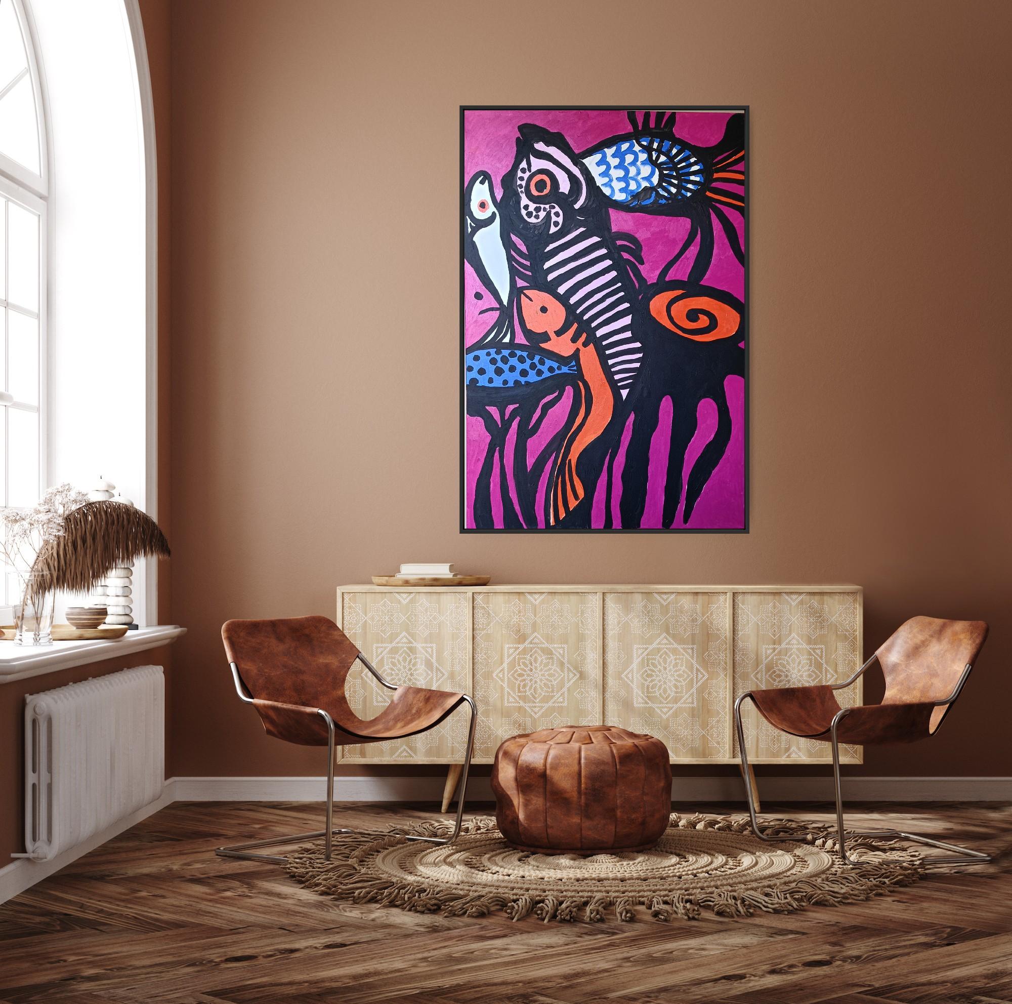Vita irrequieta - Painting Astratto di Iryna Burda