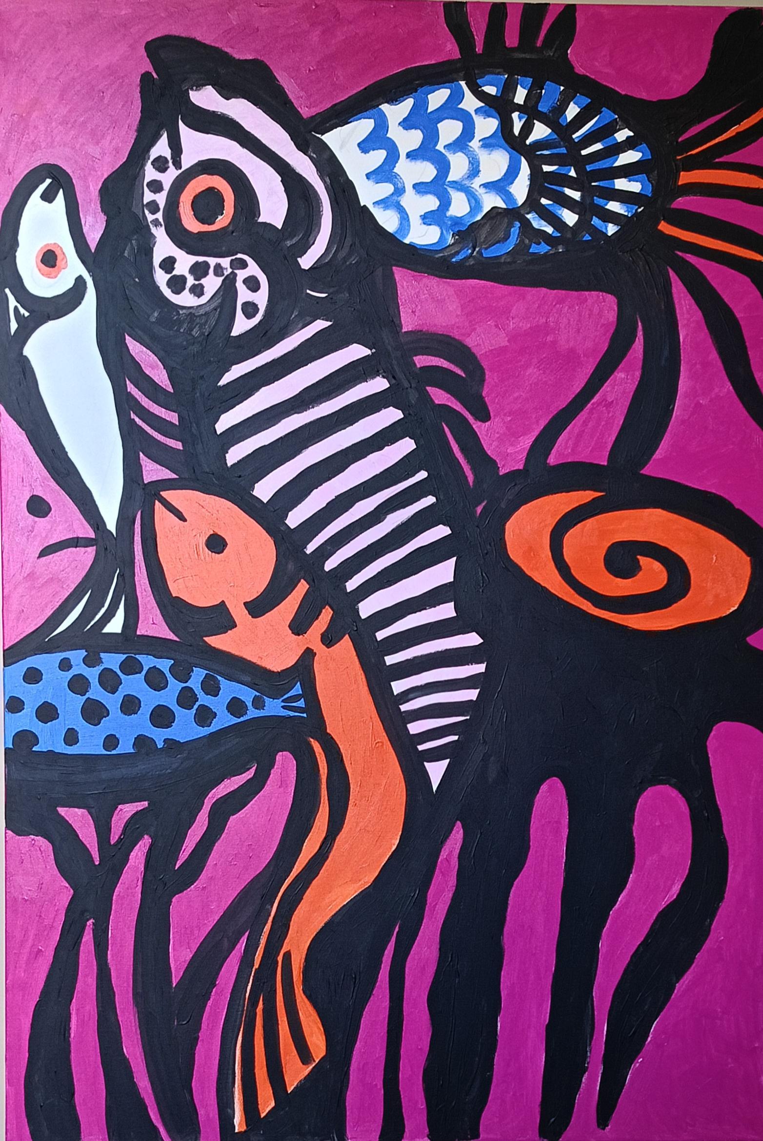 Figurative Painting di Iryna Burda - Vita irrequieta