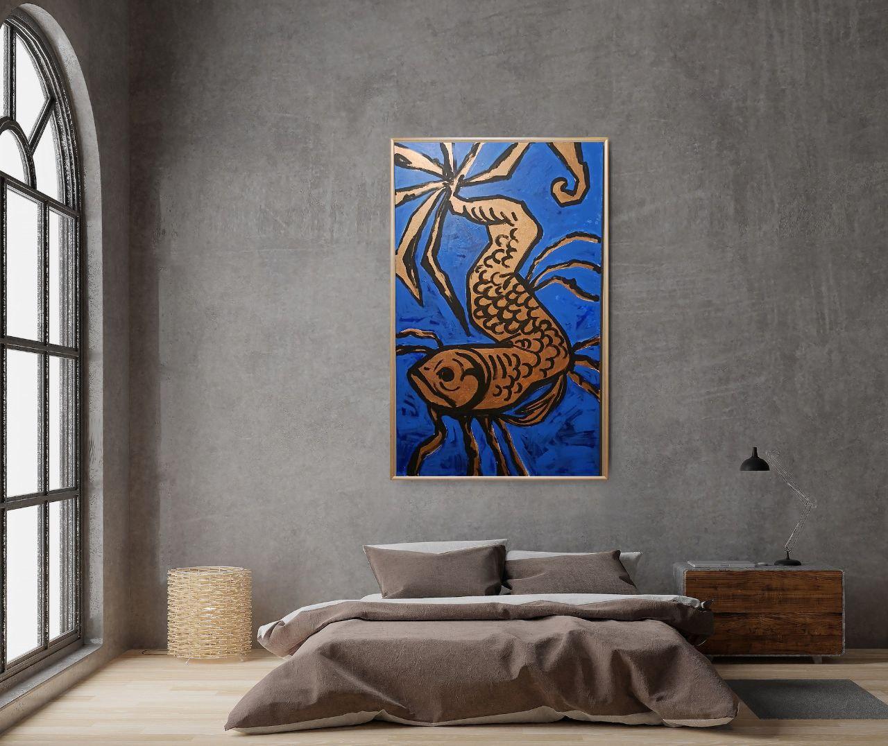 Ich bin es leid, ein Goldfisch zu sein – Painting von Iryna Burda
