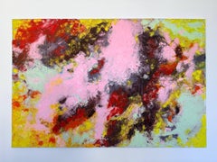 "Pink, brown and yellow"