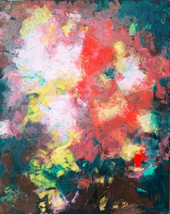 "Red, pink and gold"
