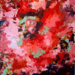 "Red, pink and mint"