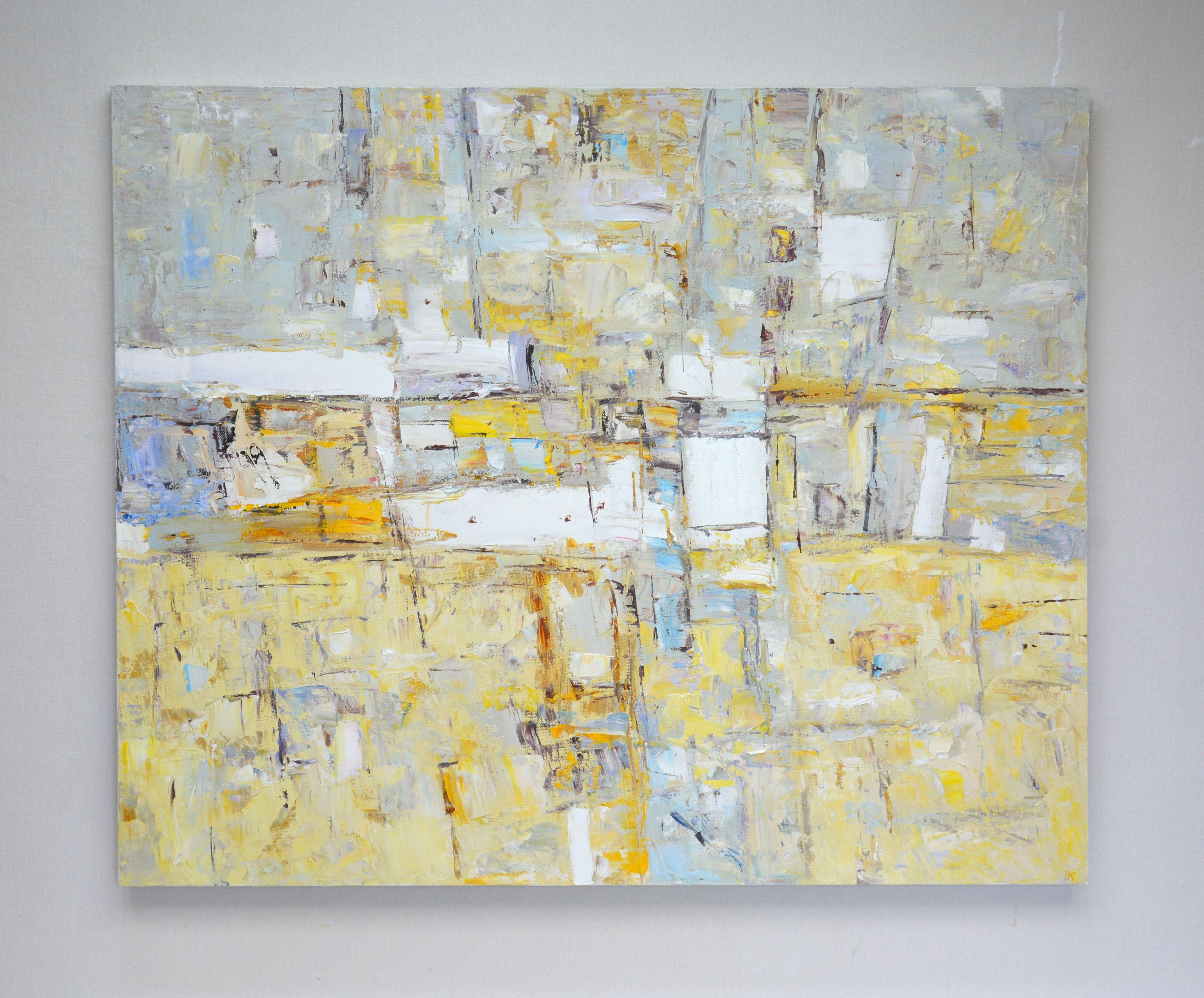 Astratto 9, Pittura, Olio su tela - Painting di Iryna Kastsova