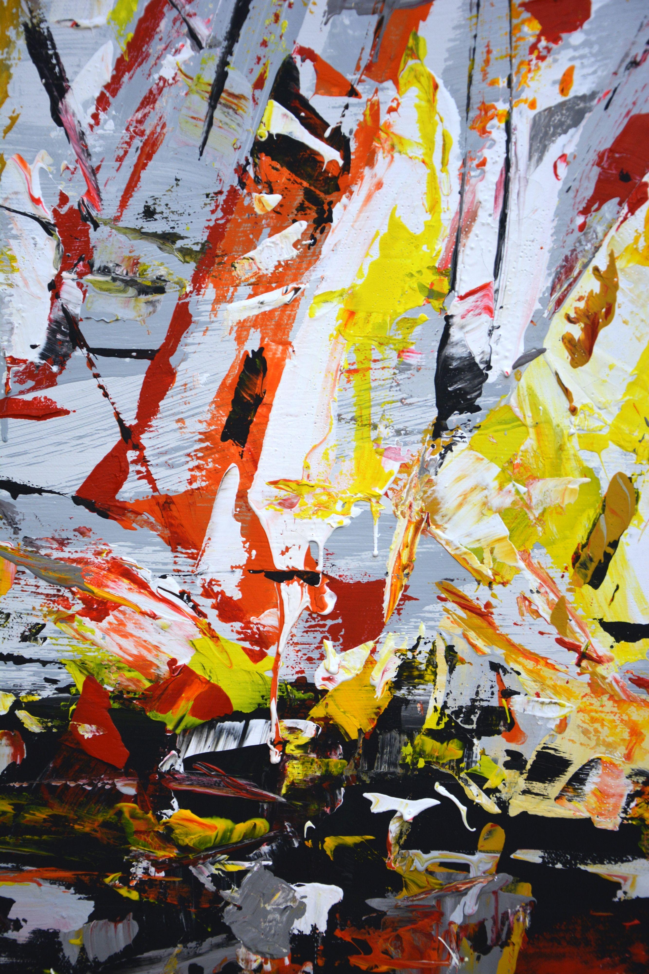 Abstract regatta 3., Painting, Acrylic on Canvas For Sale 1