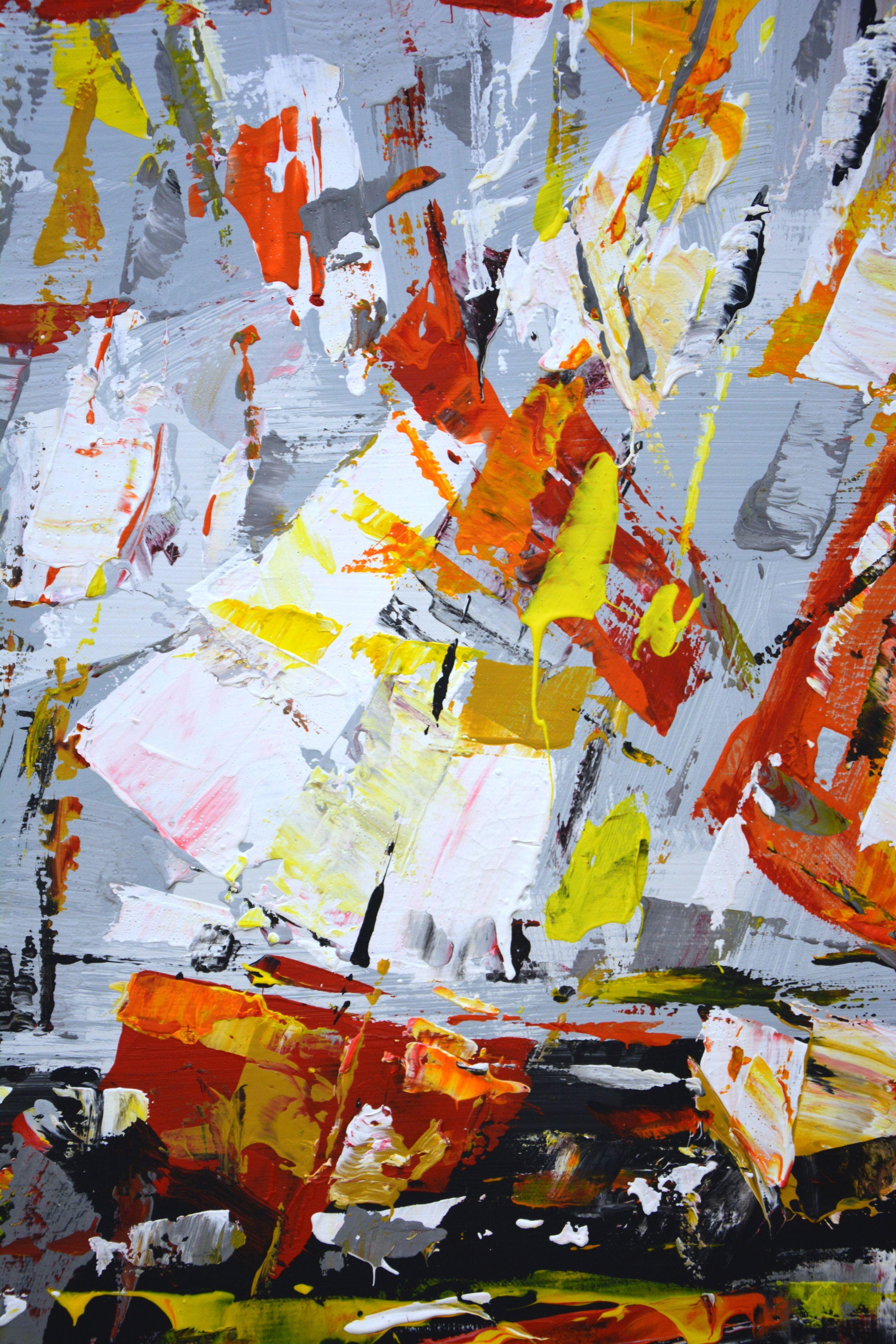 Abstract regatta 3., Painting, Acrylic on Canvas For Sale 2