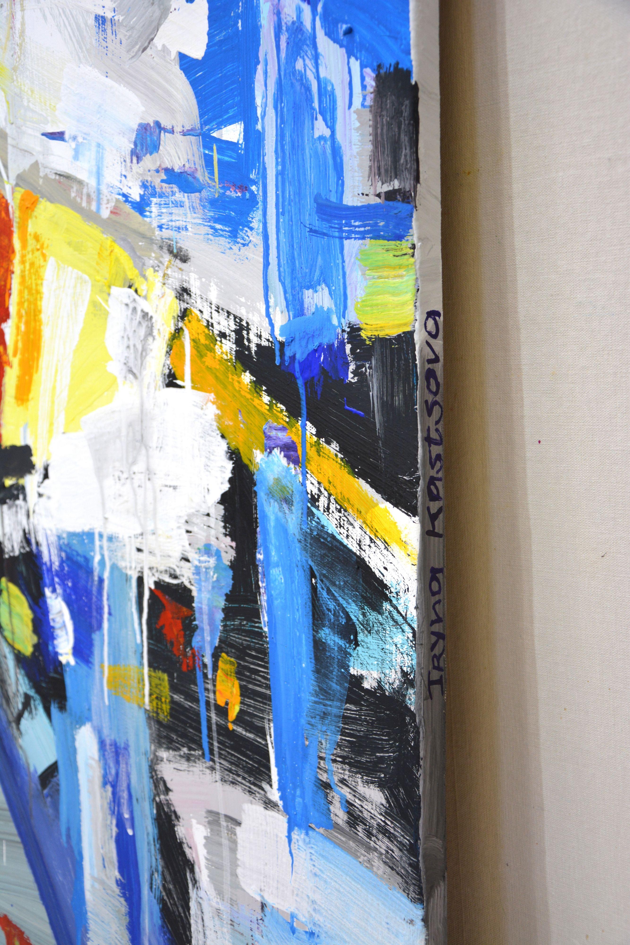 Abstract sailboat., Painting, Acrylic on Canvas For Sale 2