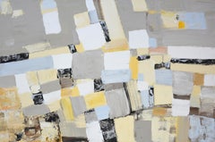 Abstracción 116. Pintura acrílica abstracta grande - Arte geométrico moderno para la pared