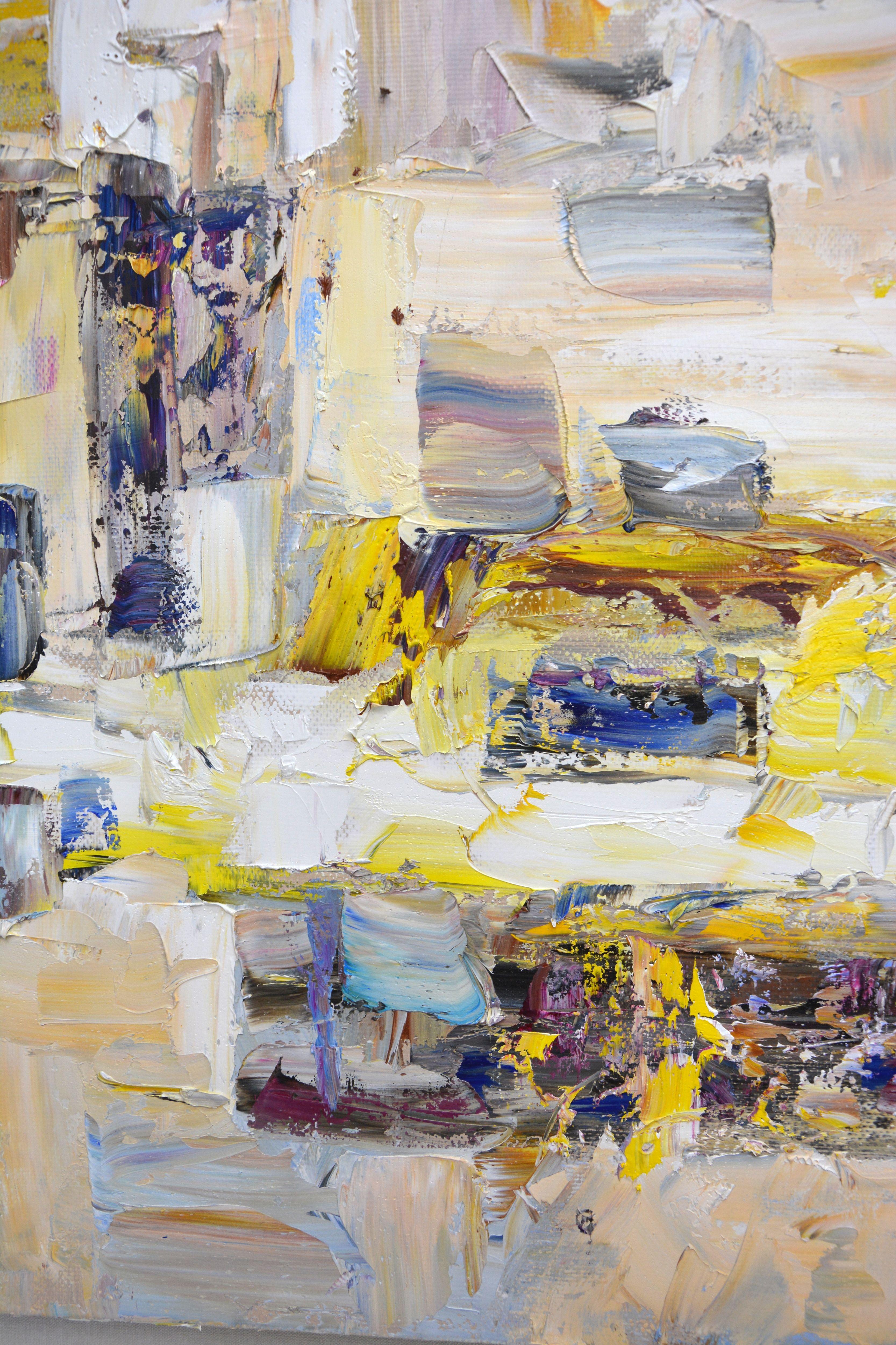 Abstraction 12, Peinture, Huile sur Toile - Abstrait Painting par Iryna Kastsova