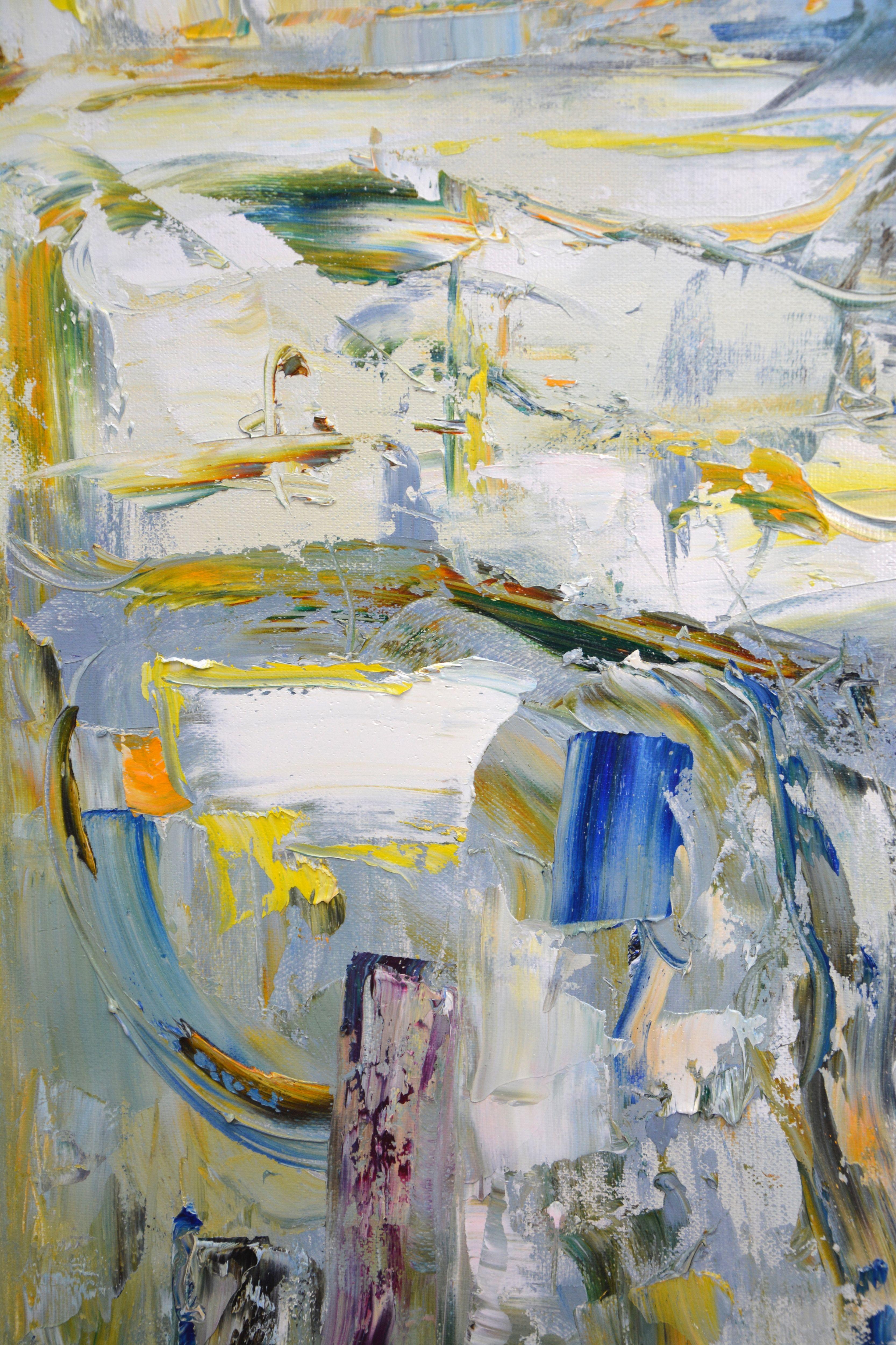 Abstraction 16, Peinture, Huile sur Toile - Abstrait Painting par Iryna Kastsova