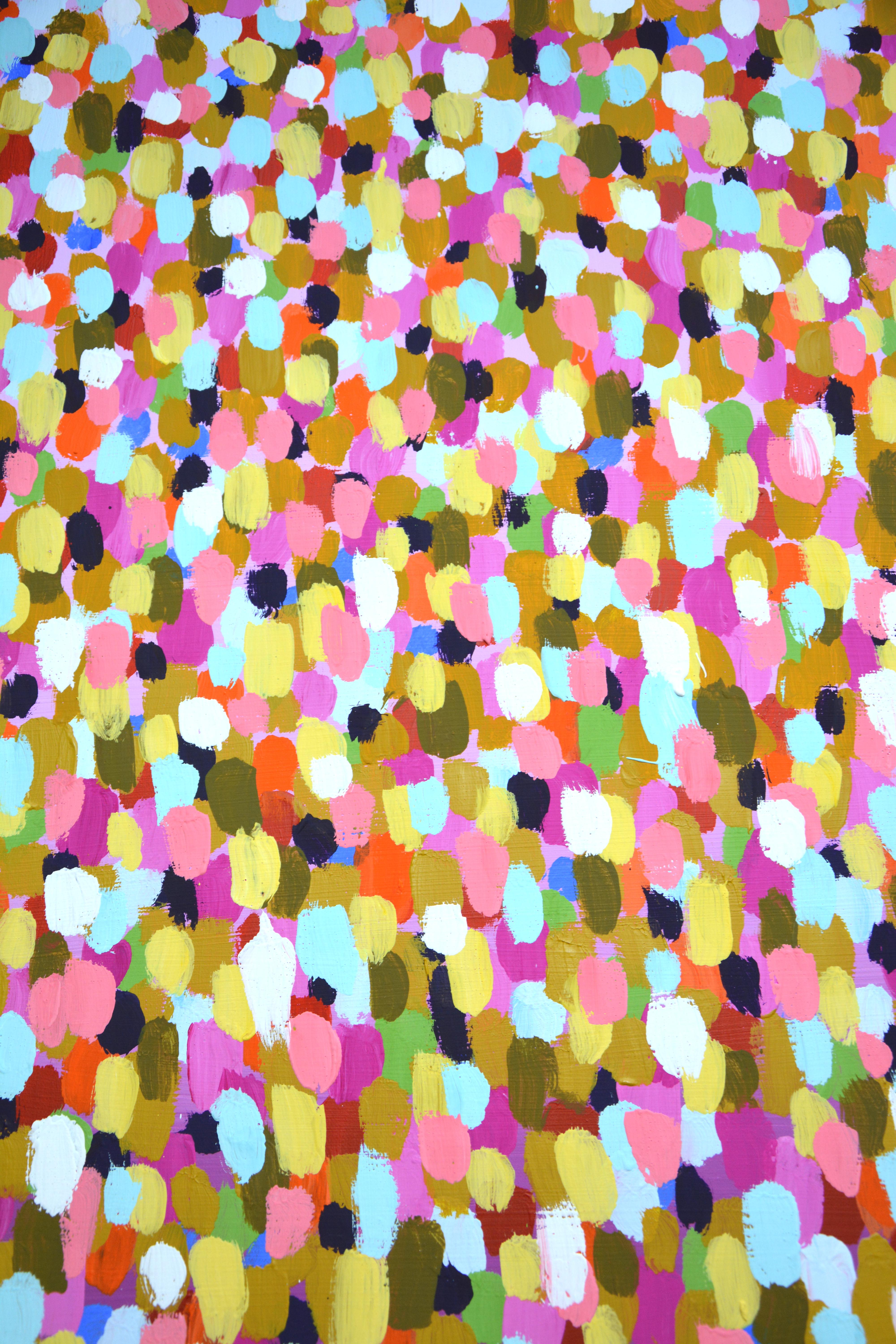 Méditation sur l'abondance. - Abstrait Painting par Iryna Kastsova
