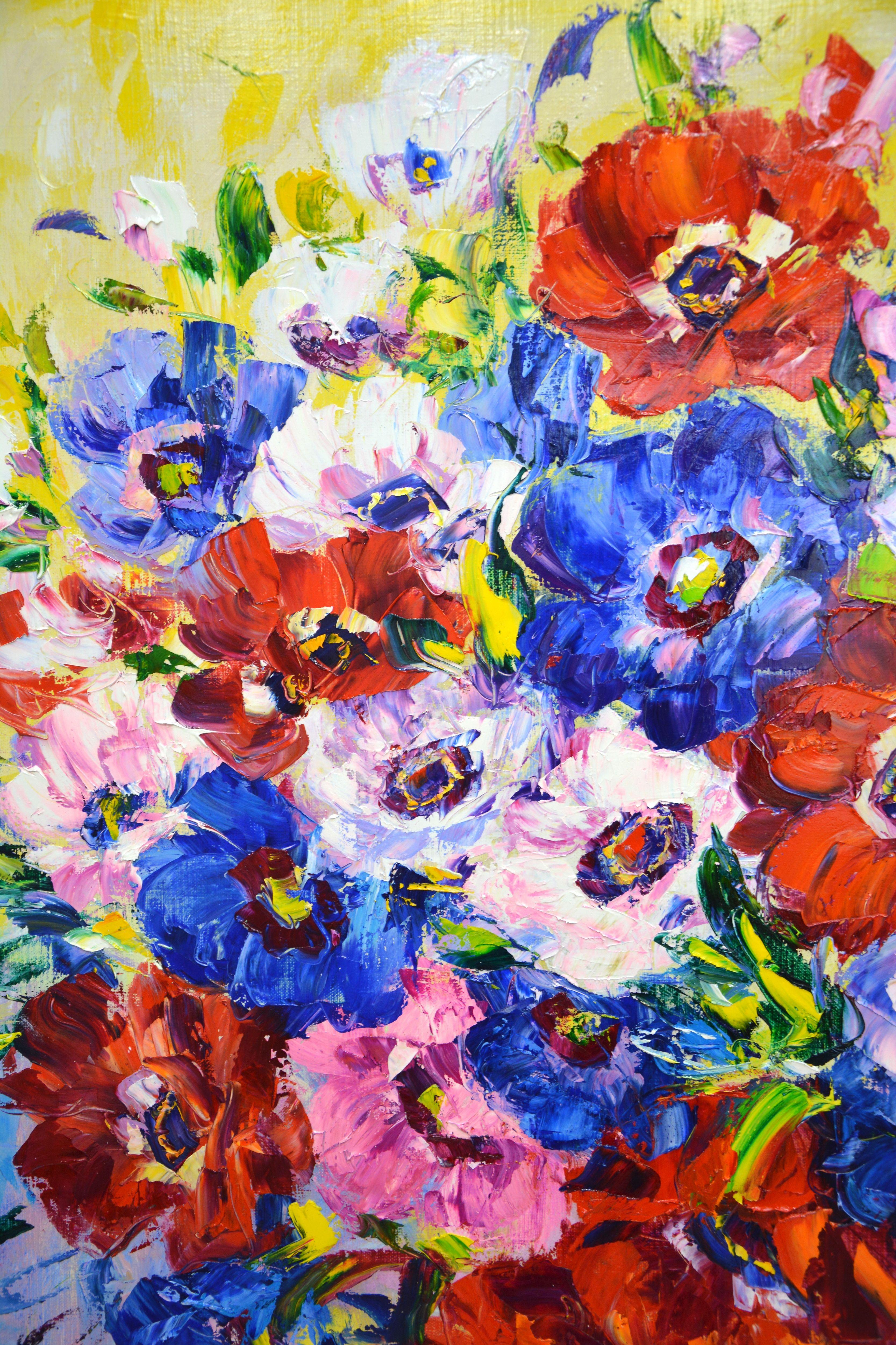 Anemones., Painting, Oil on Canvas For Sale 2