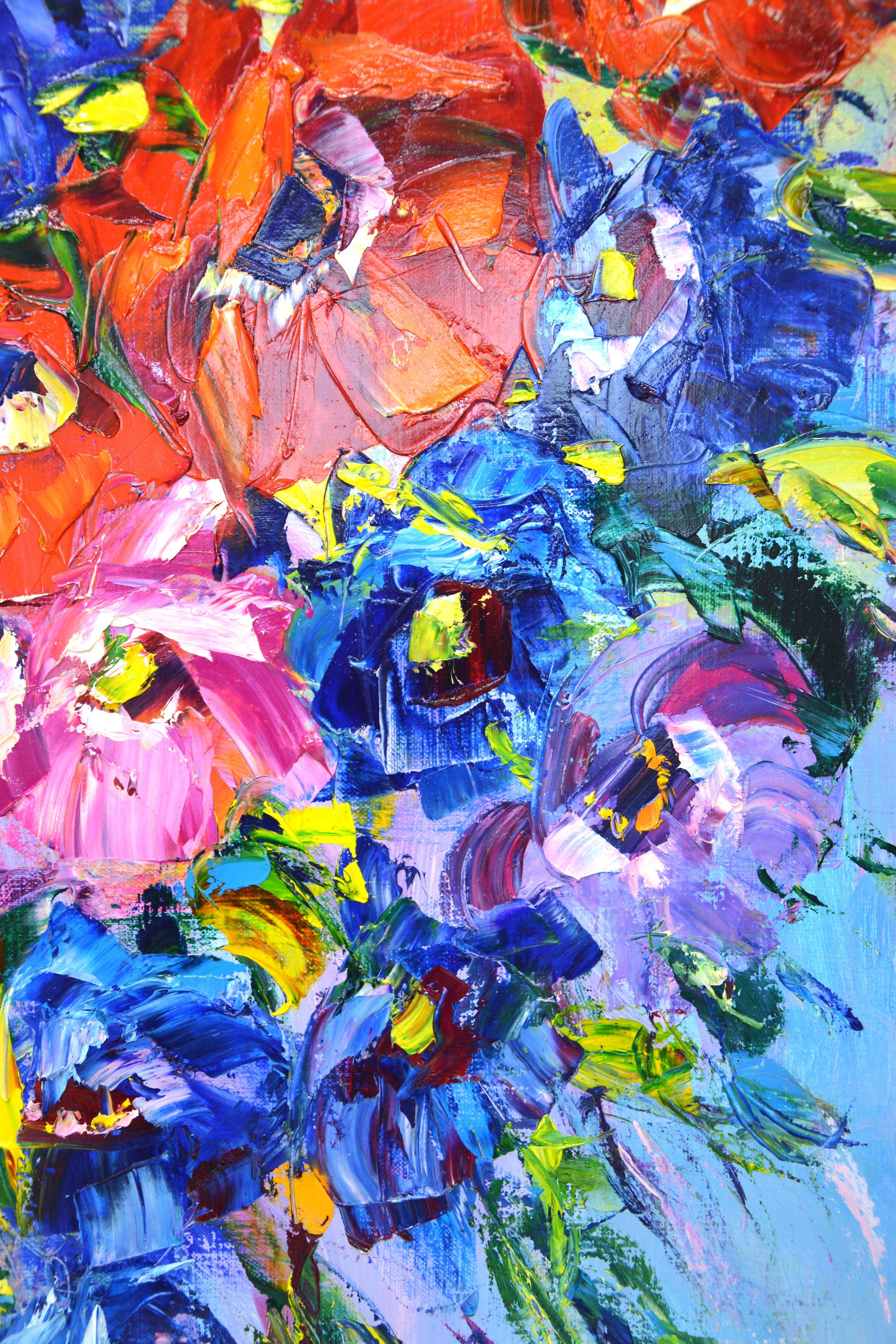 Anemones., Painting, Oil on Canvas For Sale 3