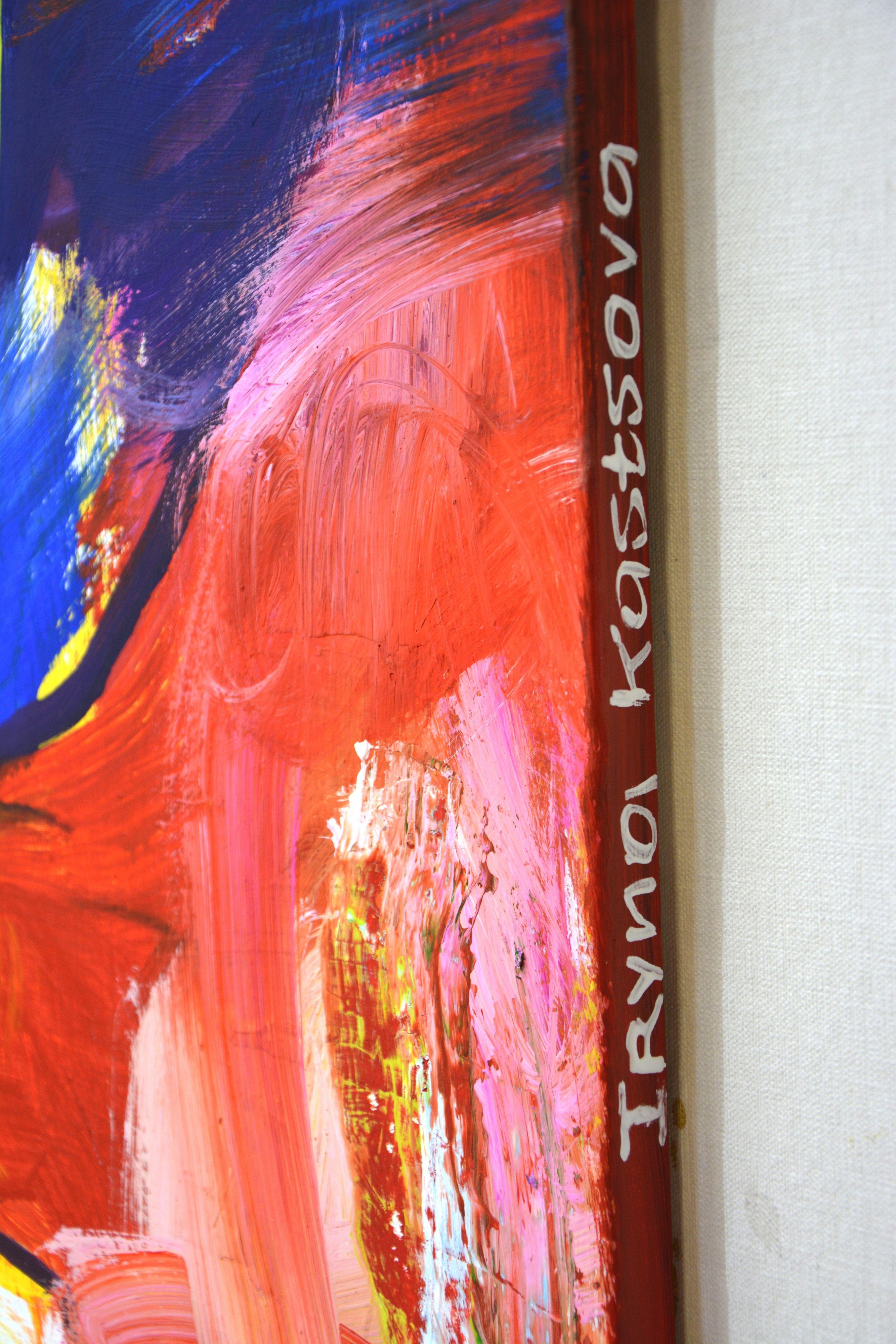 Audrey Hepburn, Painting, Acrylic on Canvas For Sale 2