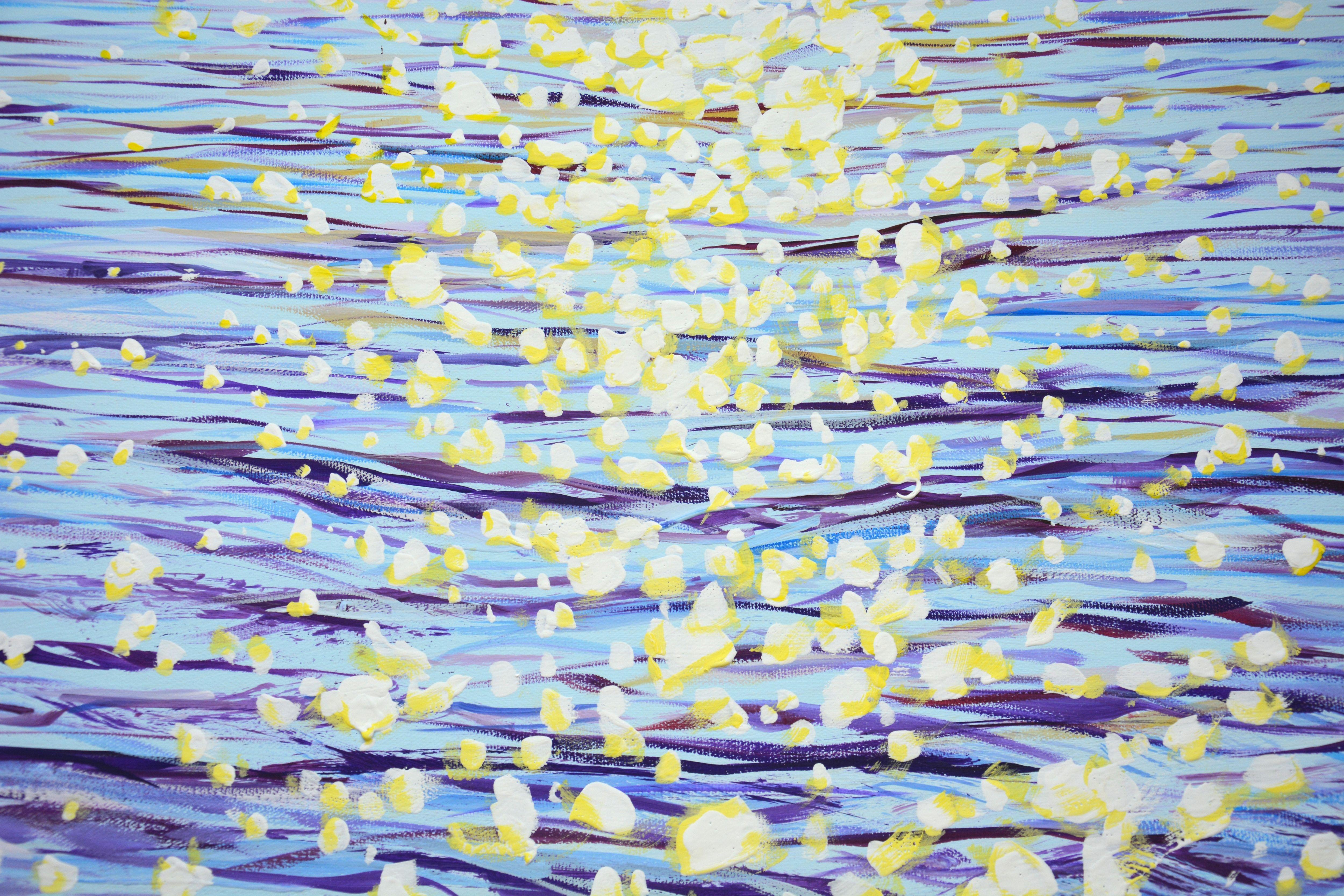 Awakening. Glare on the water., Painting, Acrylic on Canvas For Sale 2