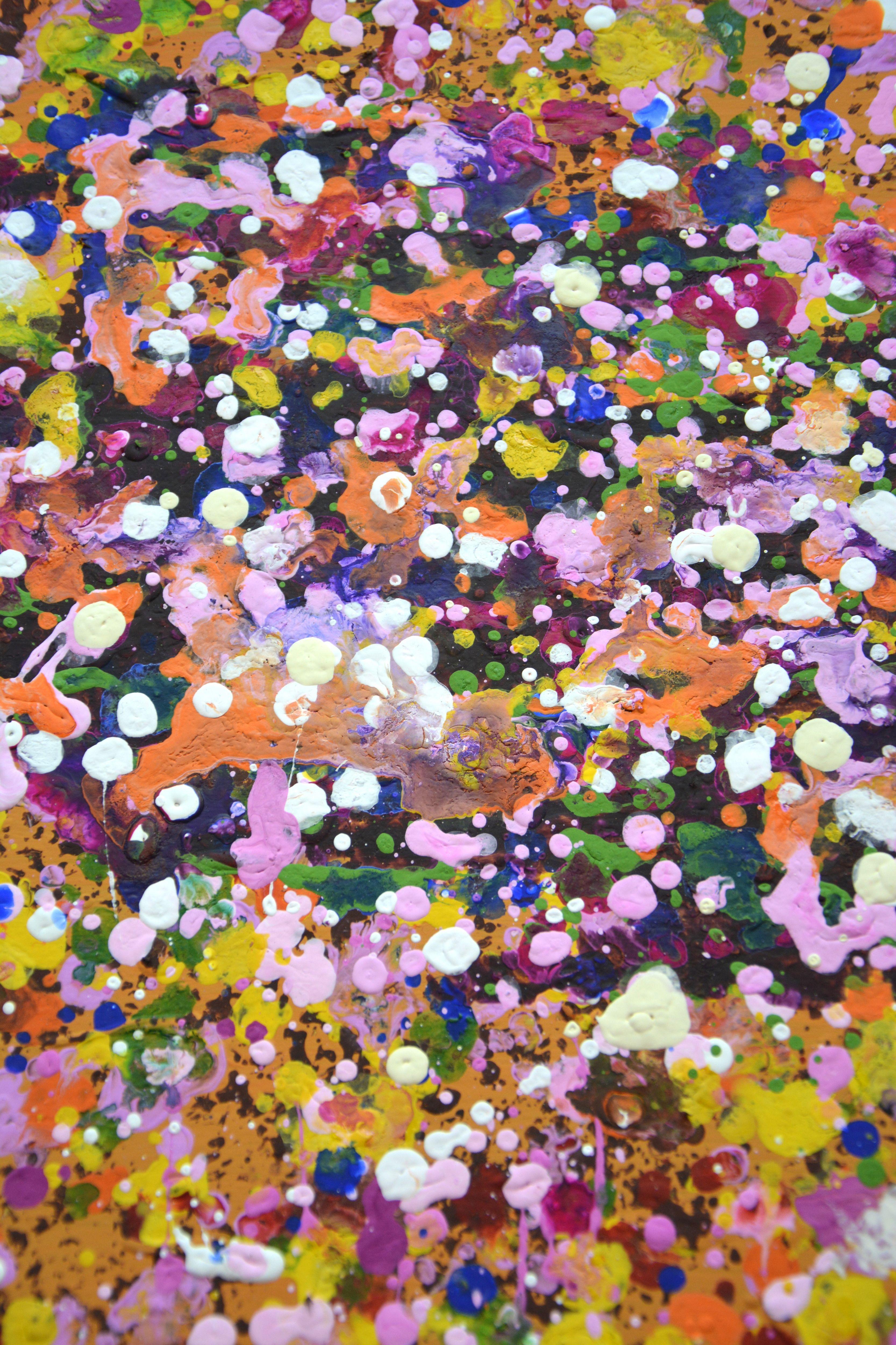 Peinture, acrylique sur toile, perles - Abstrait Painting par Iryna Kastsova