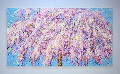 Blooming sakura 9  Colorful Expressionist Pop Art Tree Painting