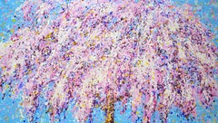 Blooming sakura 9  Colorful Expressionist Pop Art Tree Painting