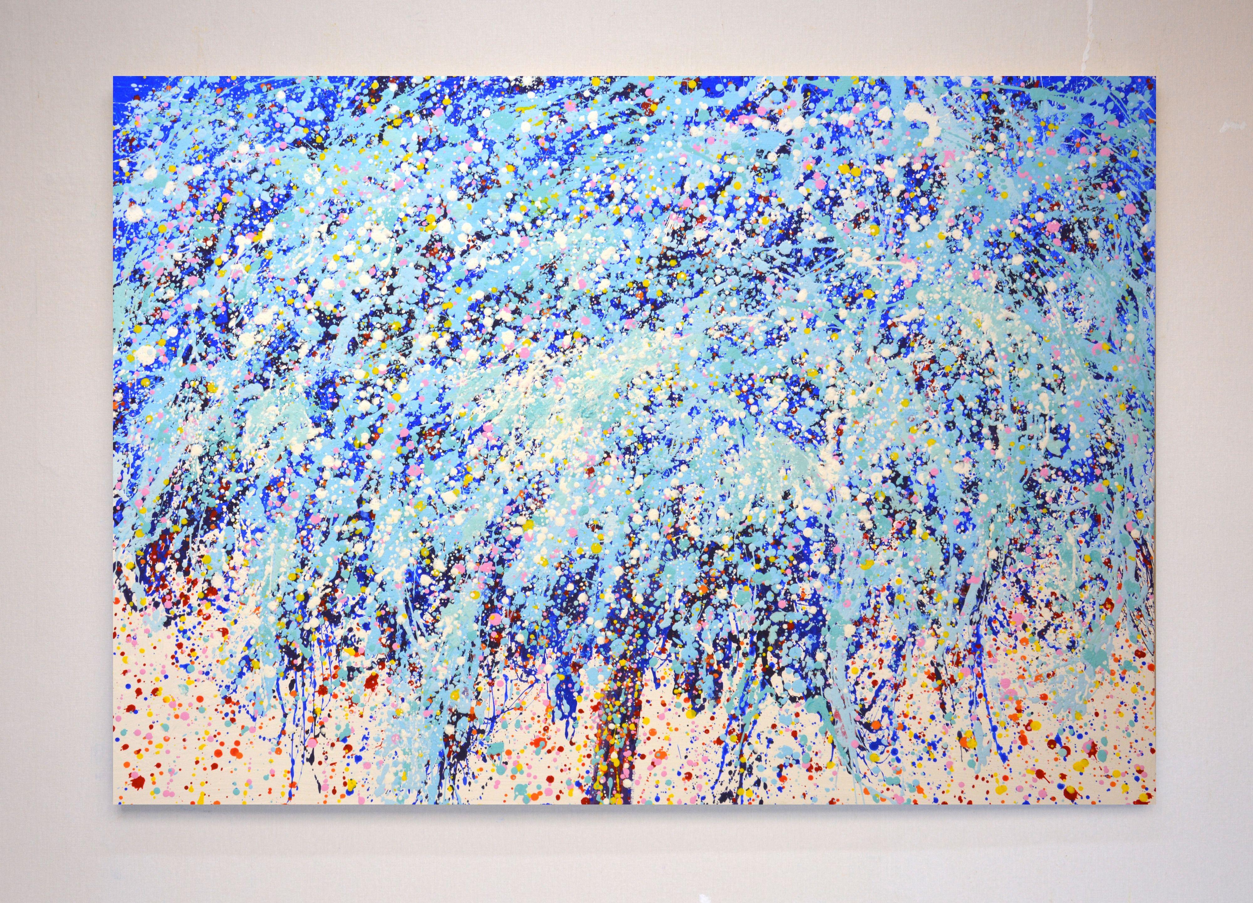 Blue tree 2 ., Painting, Acrylic on Canvas For Sale 1