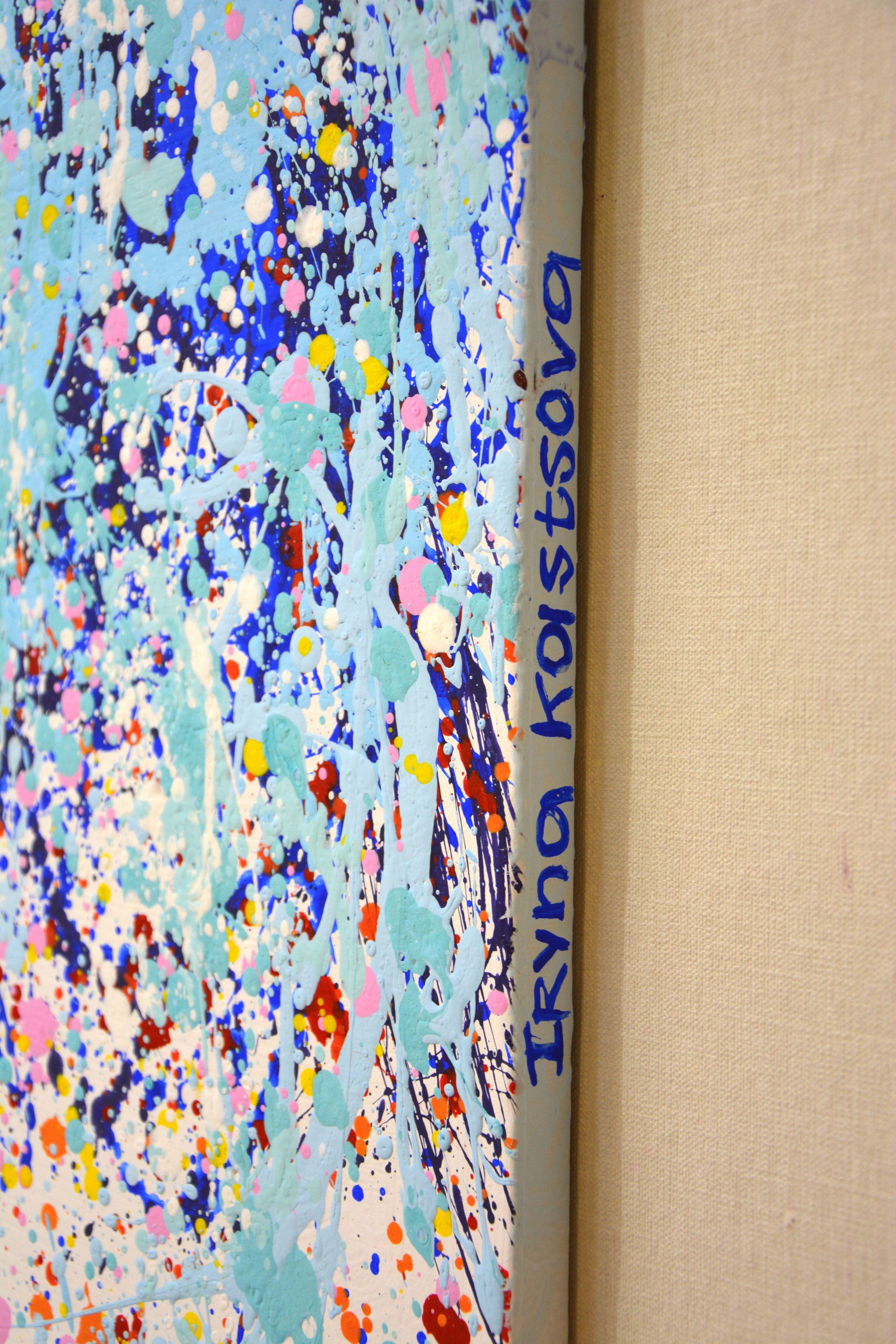 Blue tree 2 ., Painting, Acrylic on Canvas For Sale 2