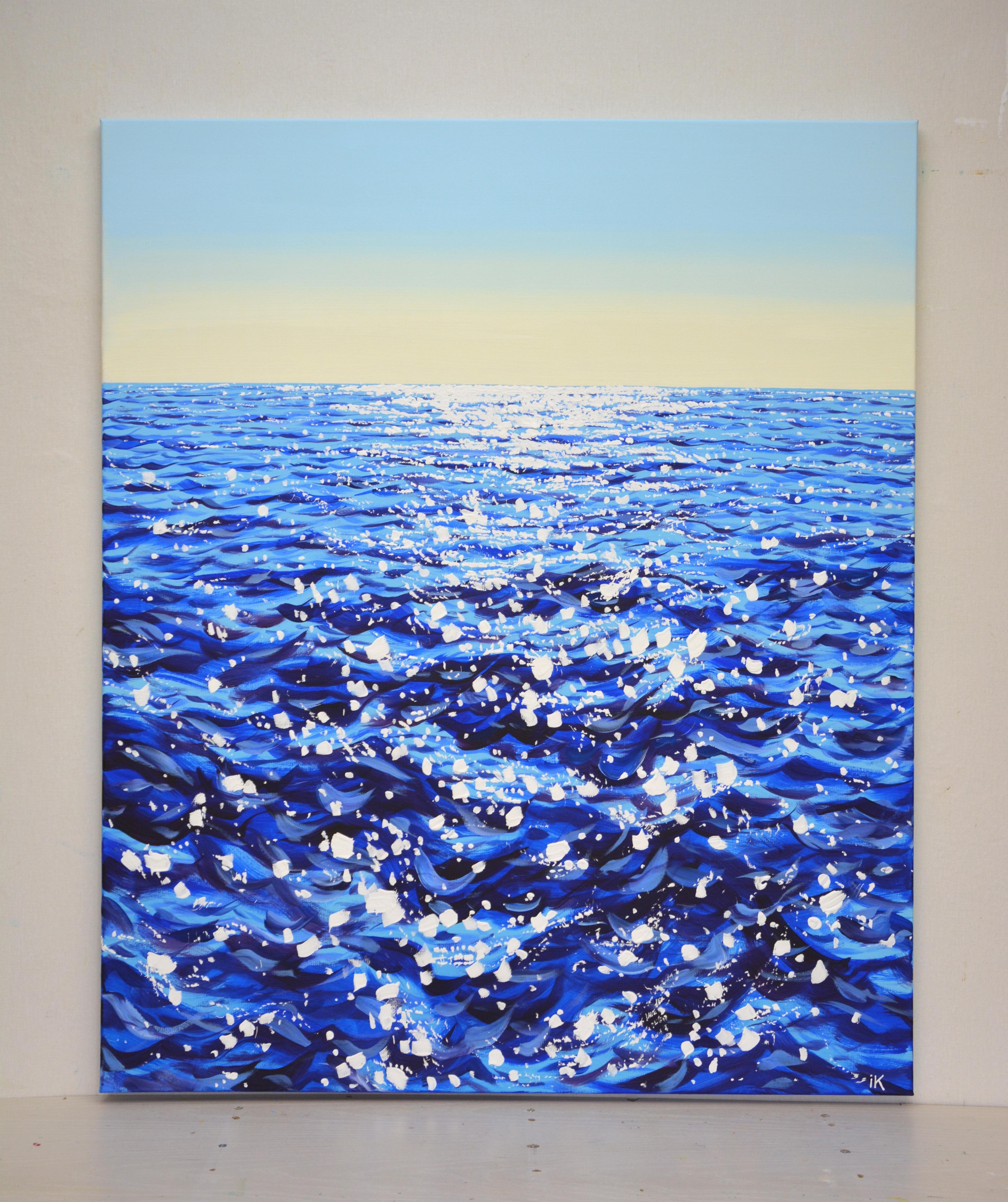 	Blue water. Light. - Painting by Iryna Kastsova