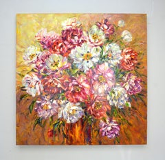 Bouquet., Peinture, huile sur toile
