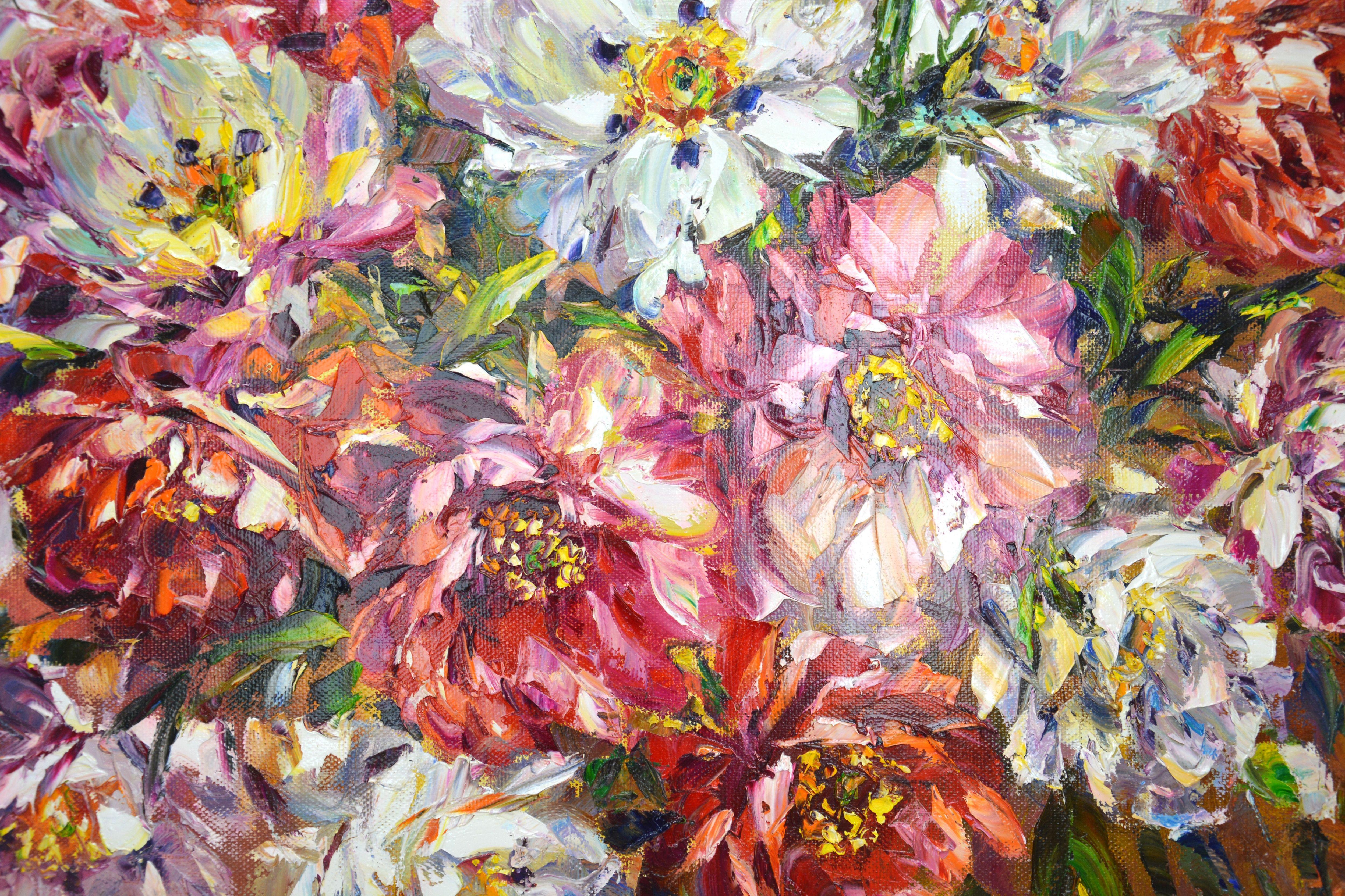 Bouquet., Painting, Oil on Canvas For Sale 2