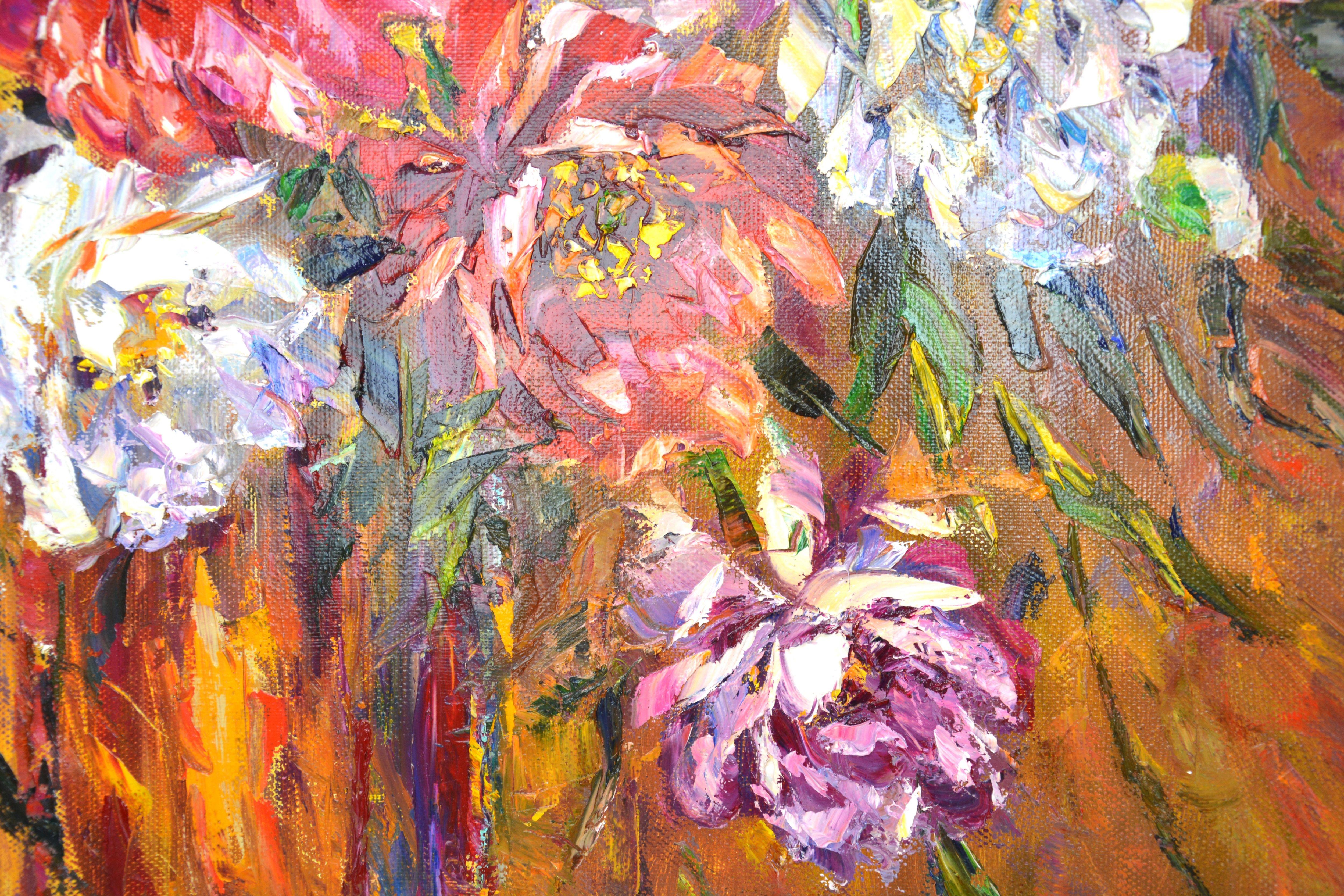 Bouquet., Painting, Oil on Canvas For Sale 3