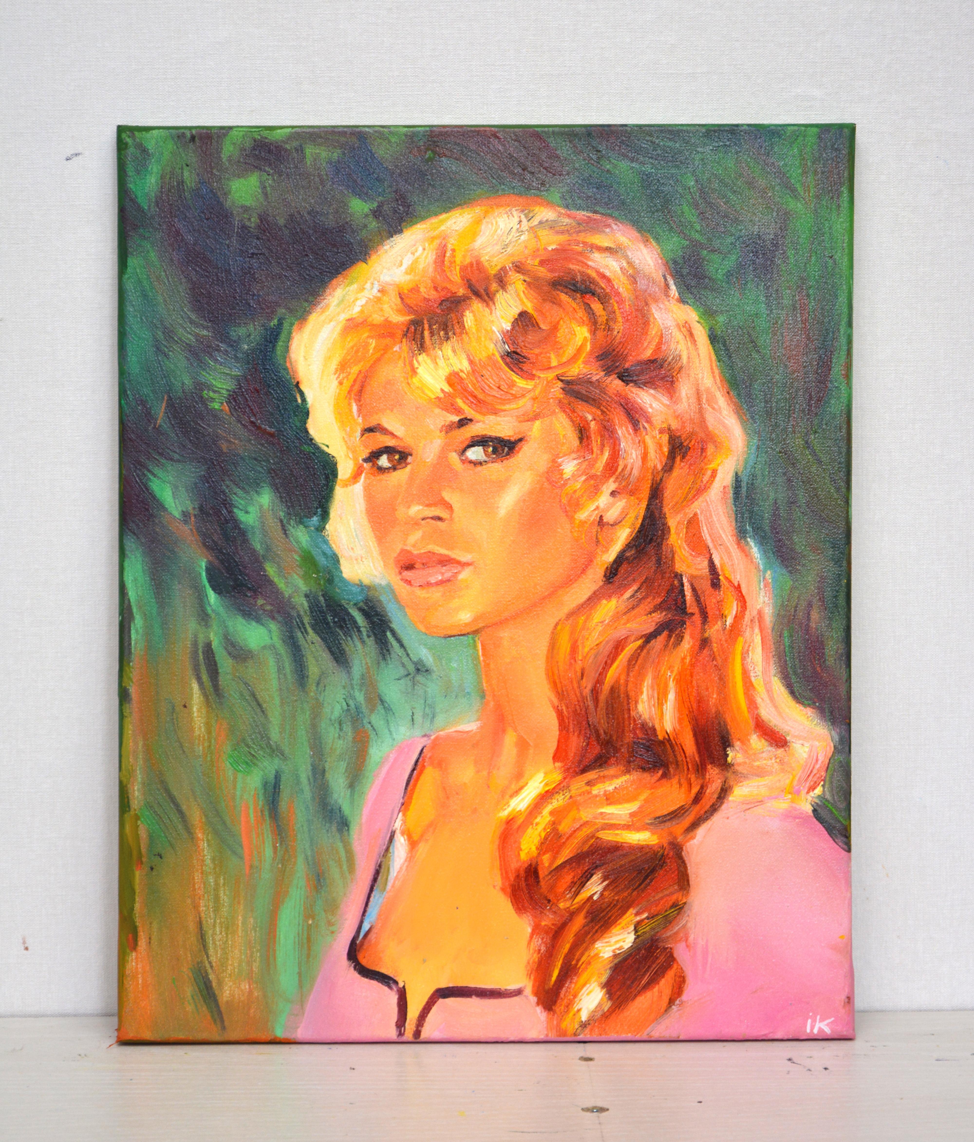 Brigitte Bardot. – Painting von Iryna Kastsova